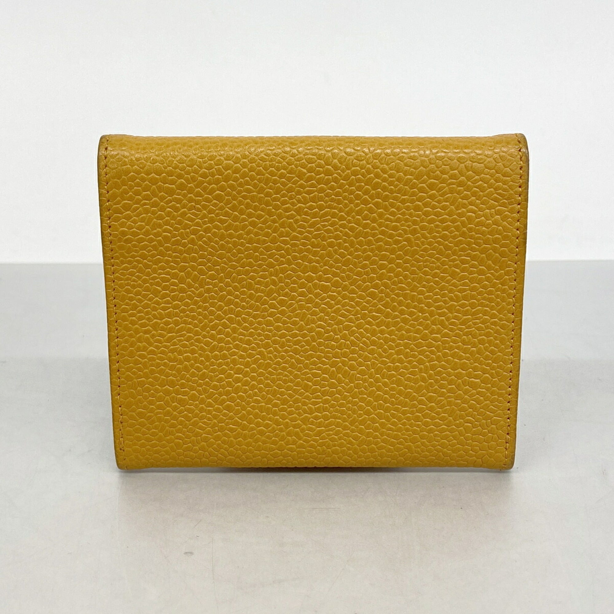 Chanel Orange Grained Calfskin Coin Purse/Coin Case (Pre-Owned)