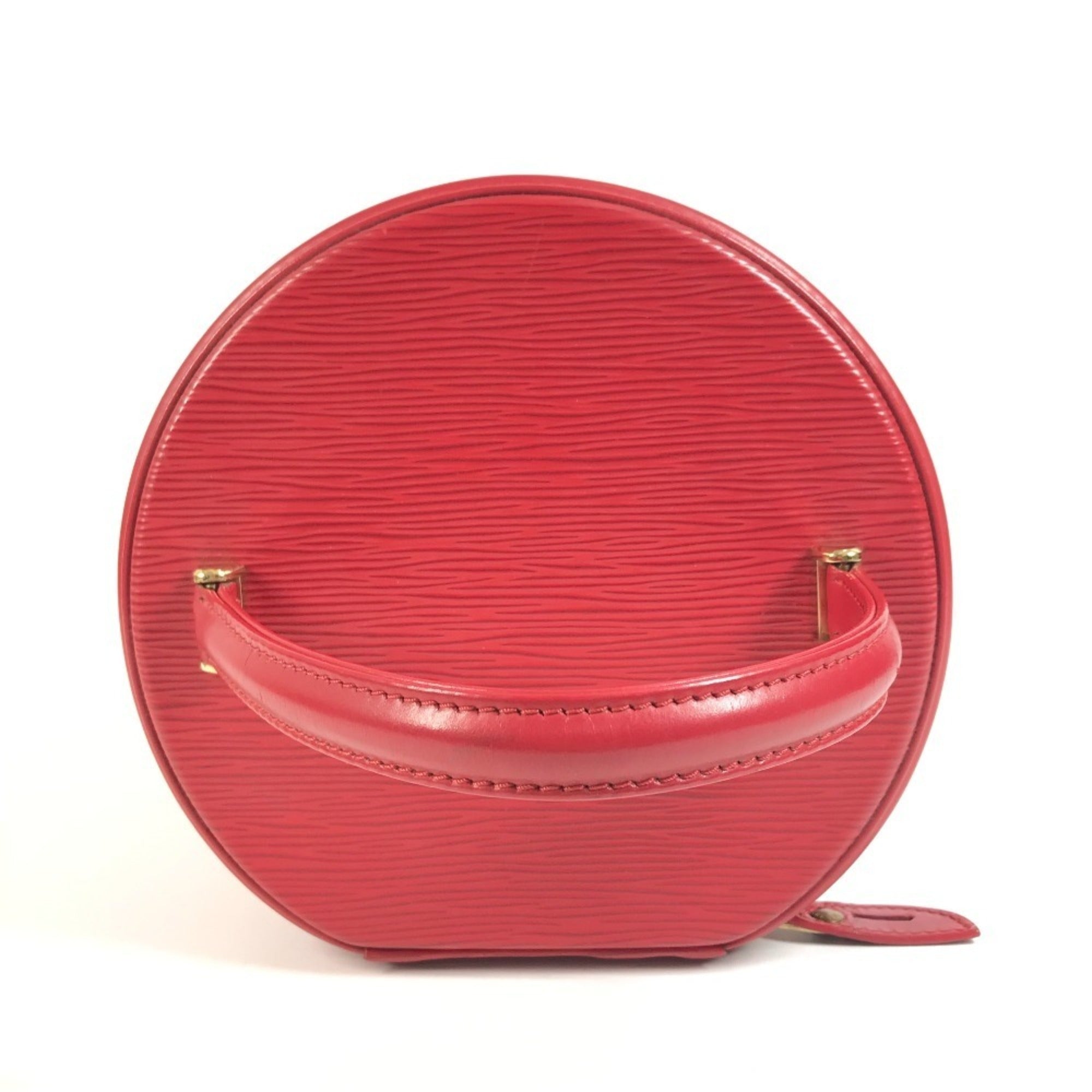 Louis Vuitton Epi Castilian Red Epi Leather Handbag Vanity Bag (Pre-Owned)