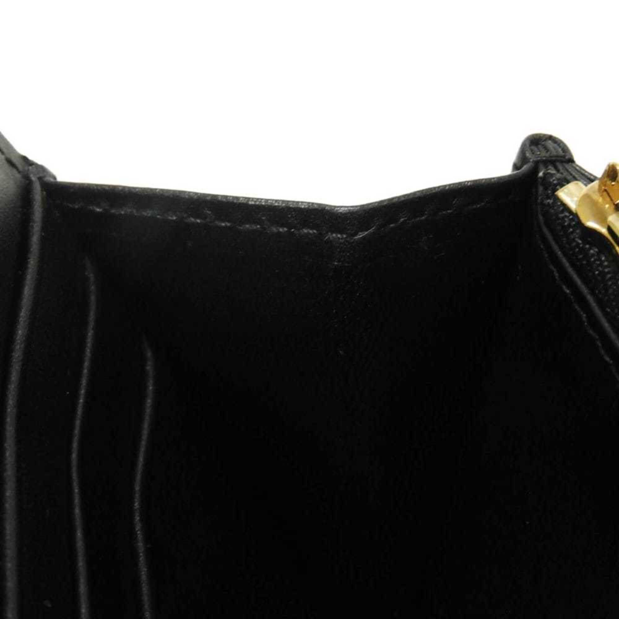 Loewe Red Color Leather Long Wallet (Bi-Fold) (Pre-Owned)