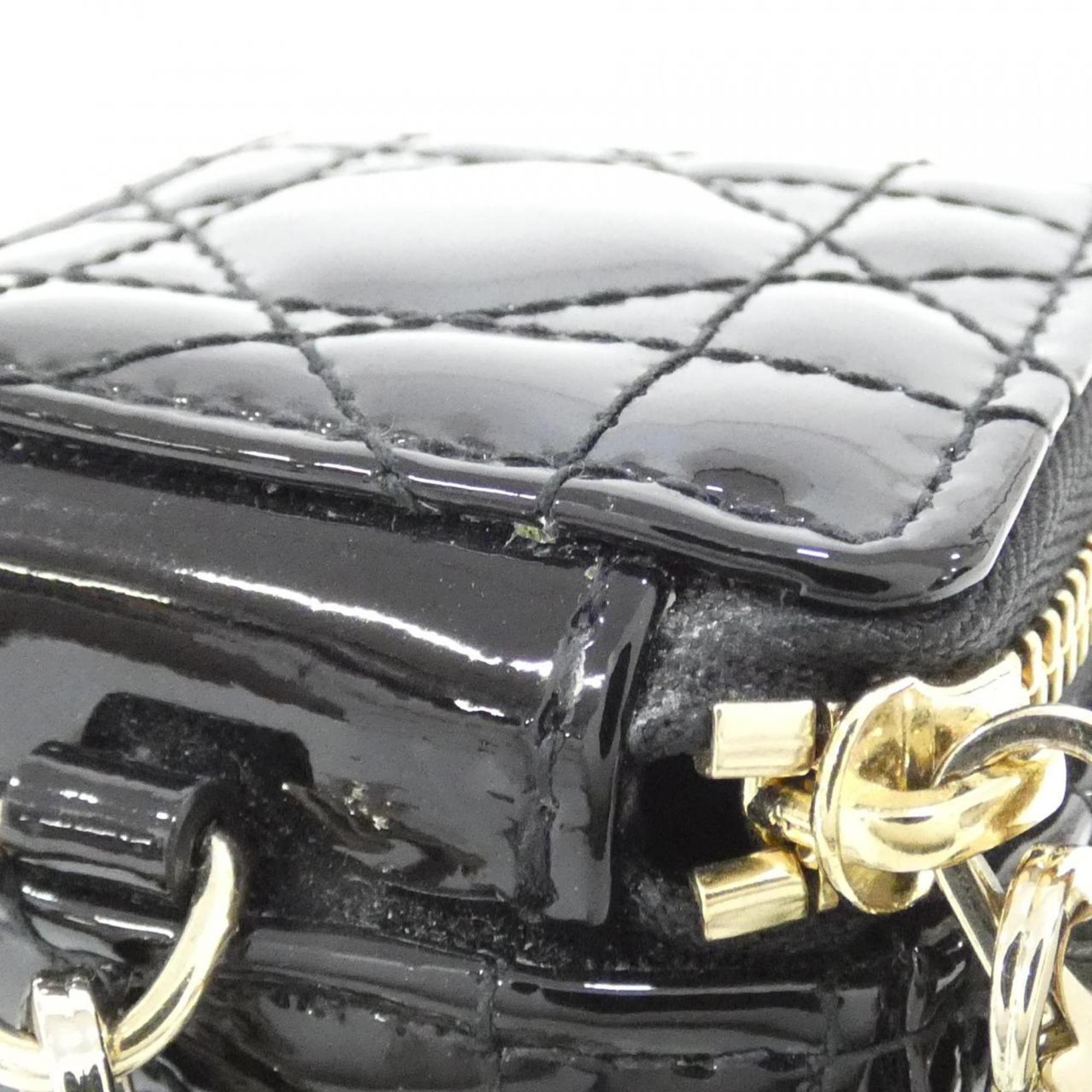 Christian Dior Black Leather Handbag Pouch (Pre-Owned)