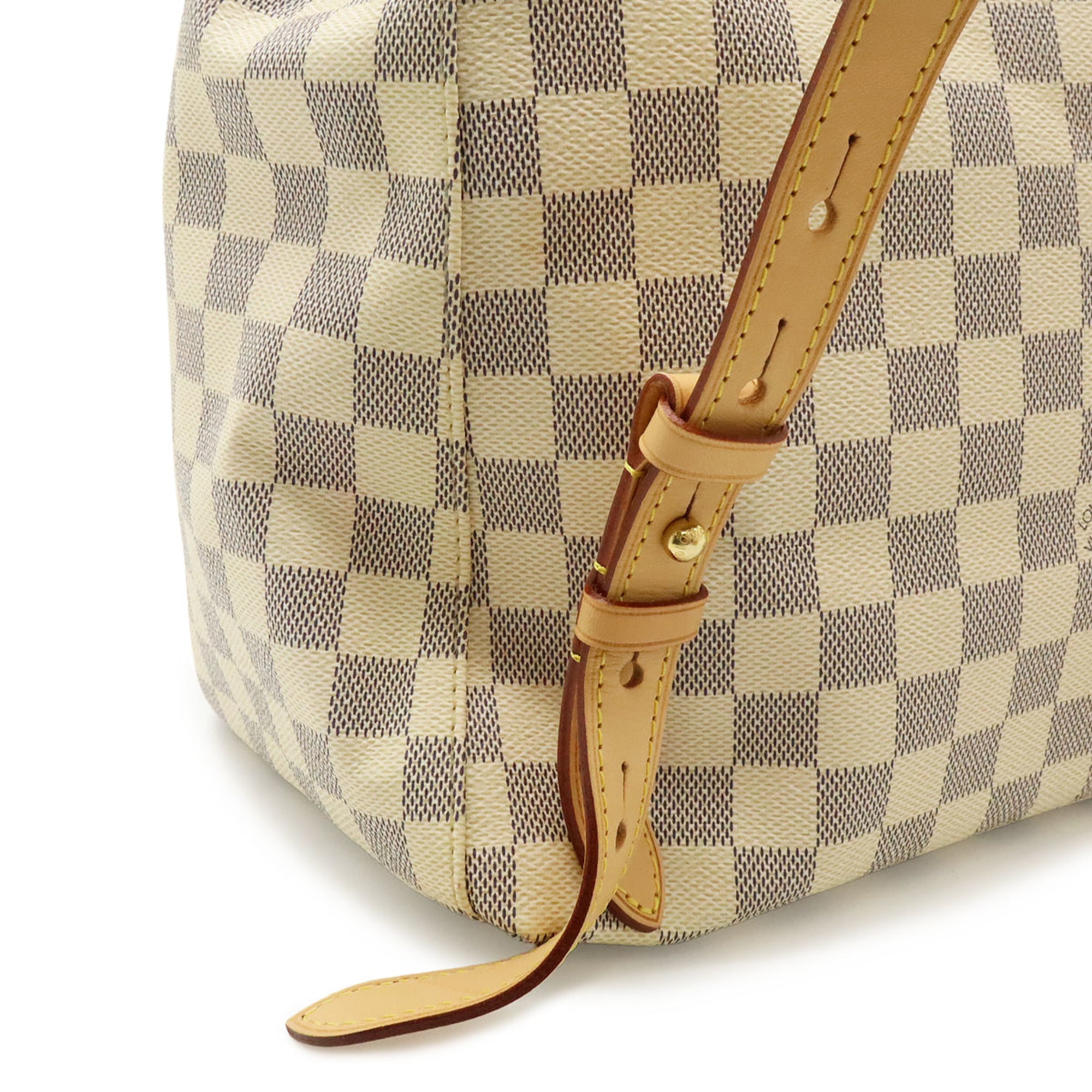 Louis Vuitton Damier Azur Ivory Damier Azur Canvas Pvc Backpack Shoulder Bag (Pre-Owned)