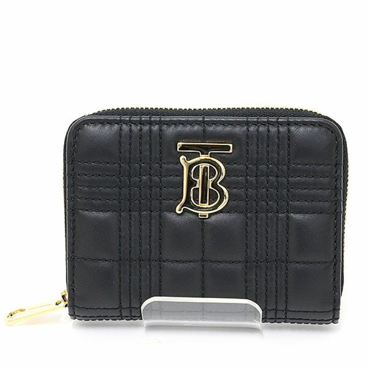 Burberry Black Pink White Yellow Quilting Leather Wallet (Bi-Fold) (Pre-Owned)