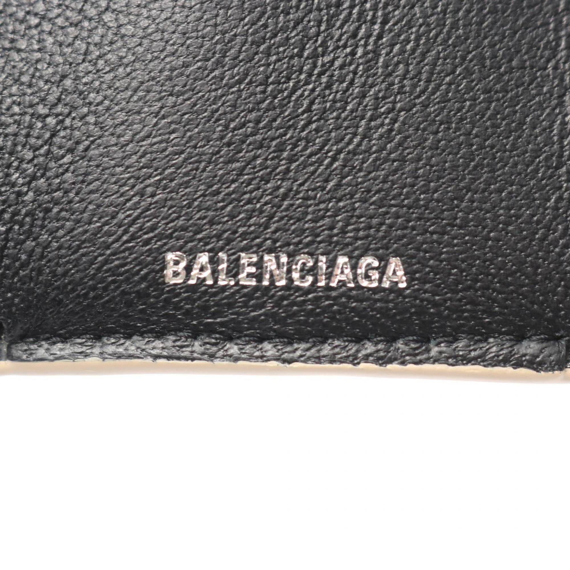 Balenciaga Beige Leather Wallet (Tri-Fold) (Pre-Owned)
