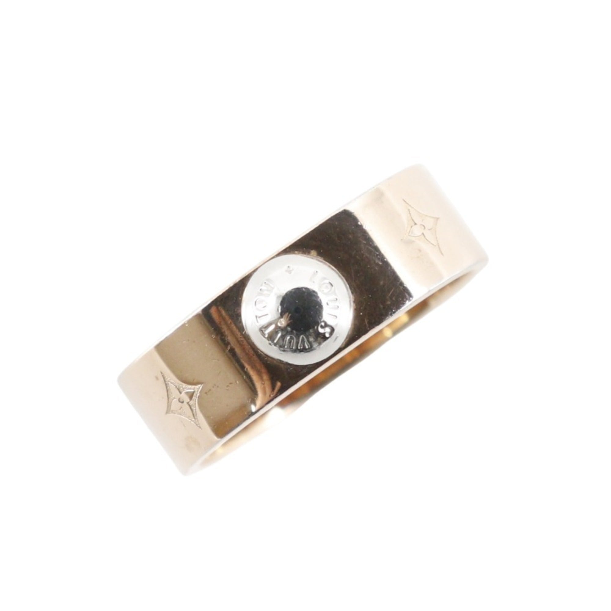 Louis Vuitton Pink Gold Gold Plating Band Ring (Pre-Owned)
