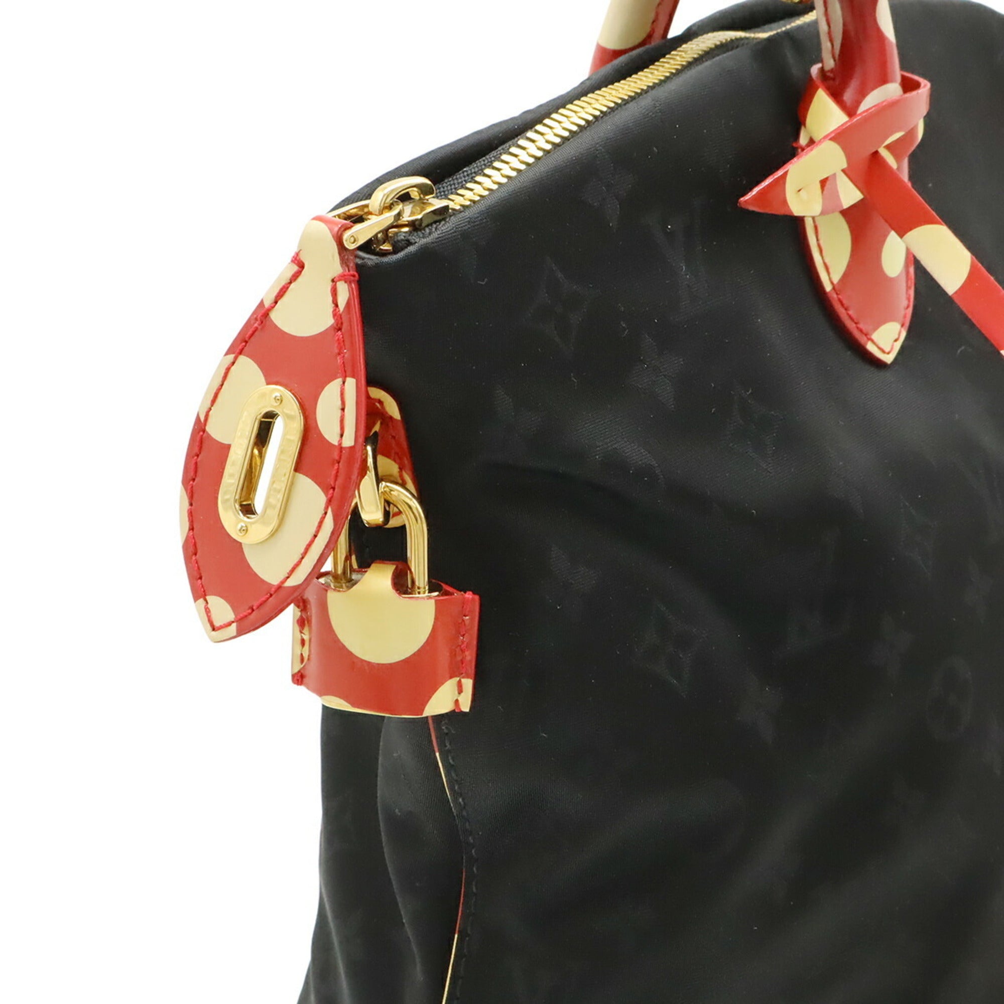 Louis Vuitton Rouge Nylon Patent Leather Tote Bag (Pre-Owned)