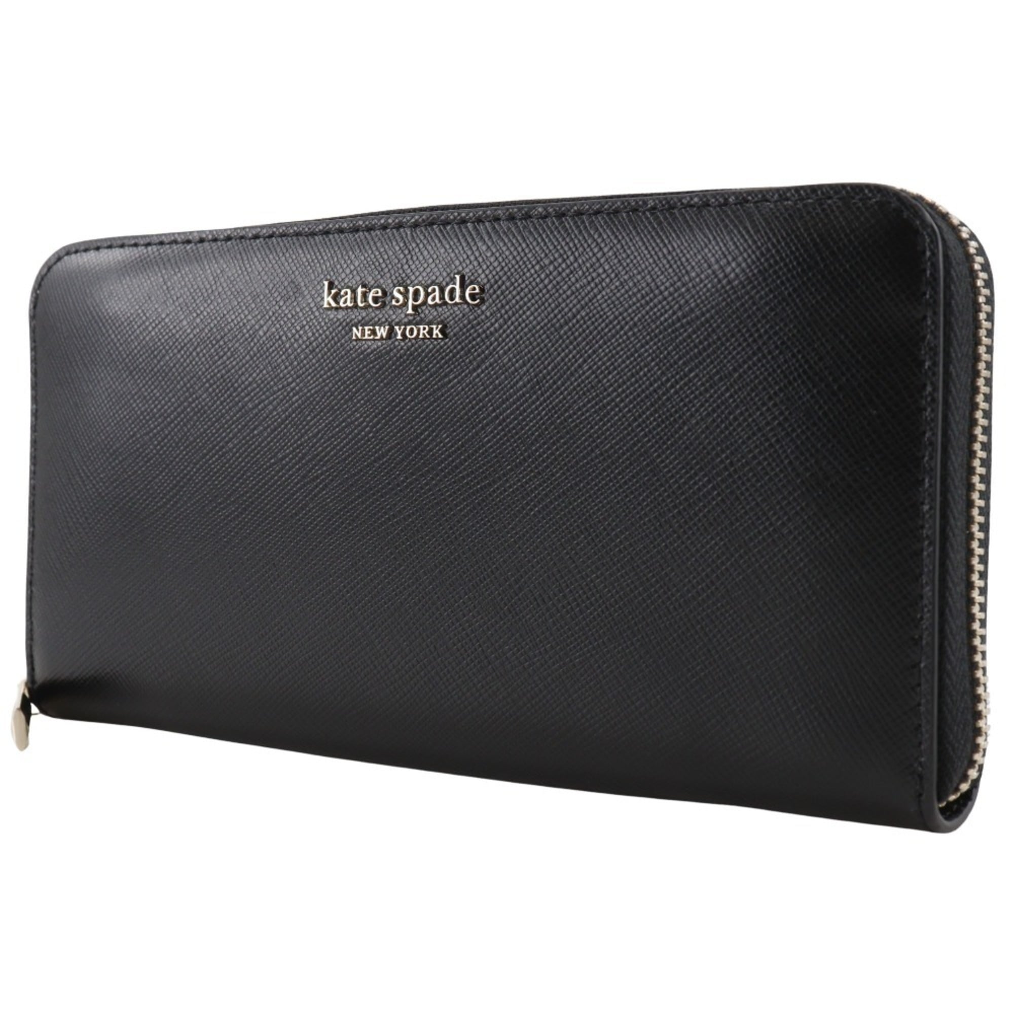 Kate Spade Black Leather Long Wallet (Bi-Fold) (Pre-Owned)