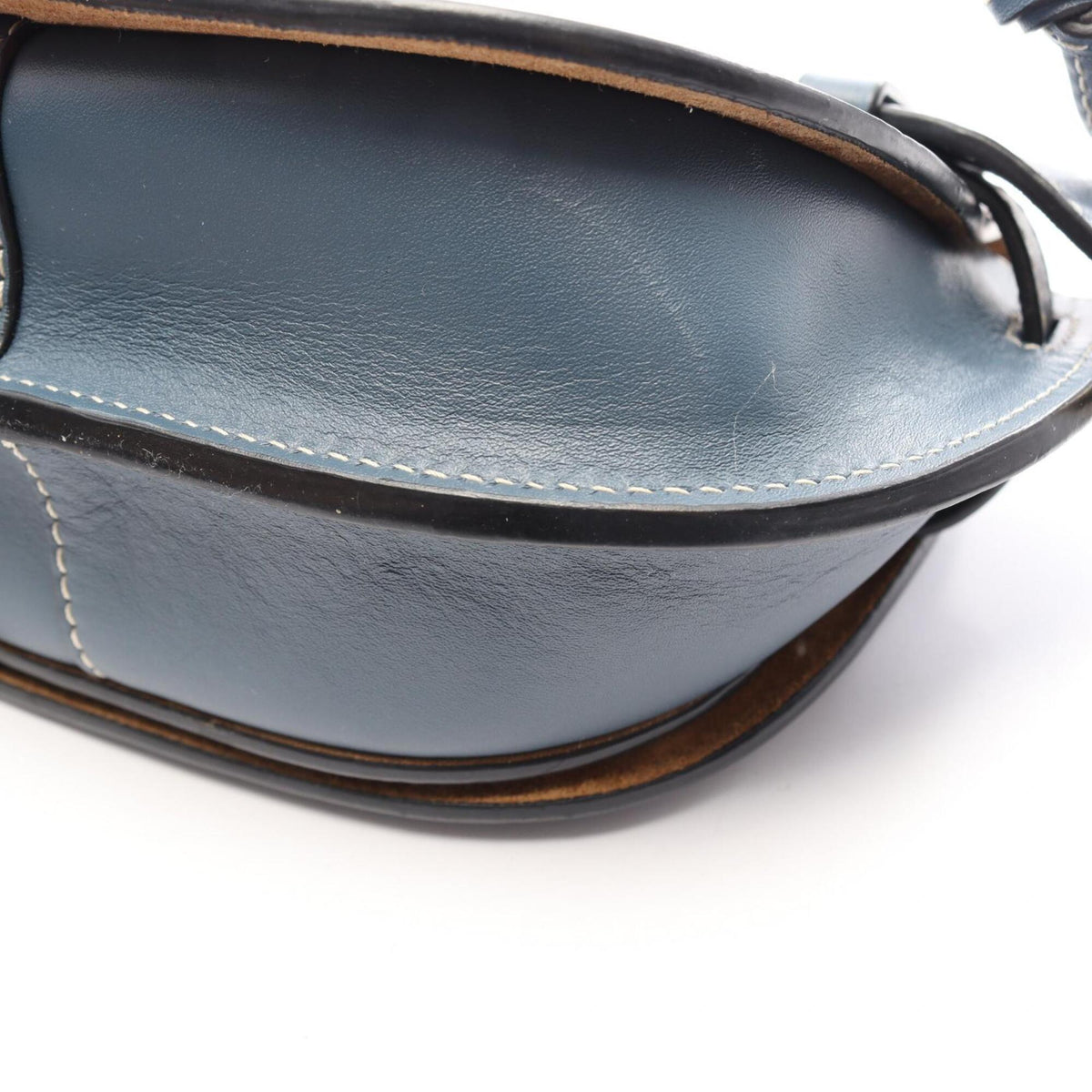 Loewe Blue Leather Fanny Pack Handbag (Pre-Owned)