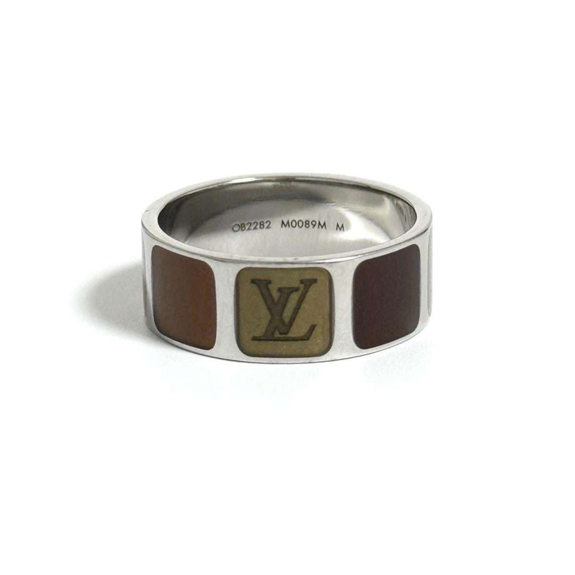 Louis Vuitton Brown Metal Band Ring (Pre-Owned)