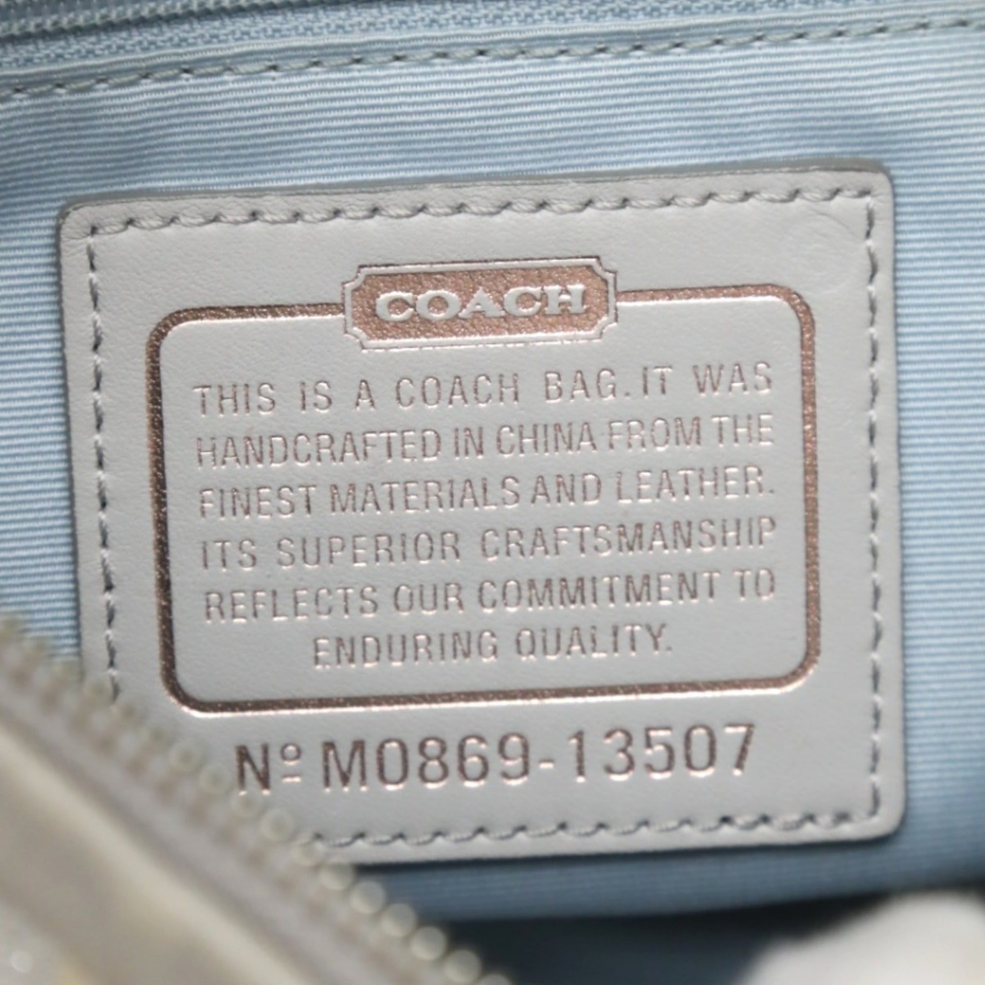 Coach Gray Leather Shoulder Bag (Pre-Owned)