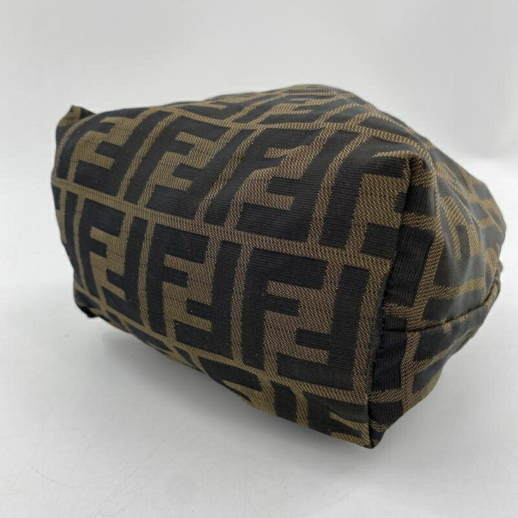 Fendi Zucca Brown Handbag Pouch (Pre-Owned)
