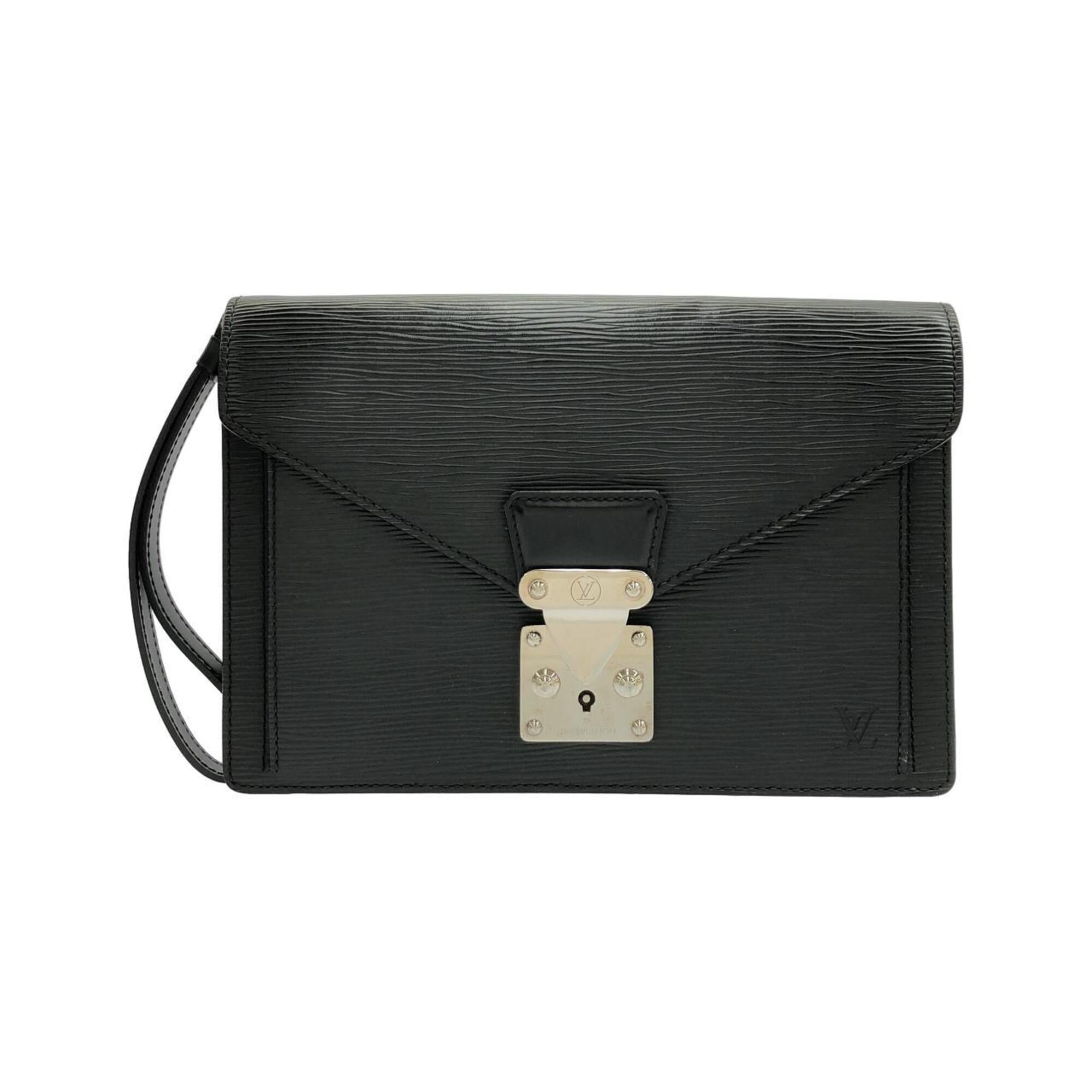 Louis Vuitton Black Leather Pochette (Pre-Owned)