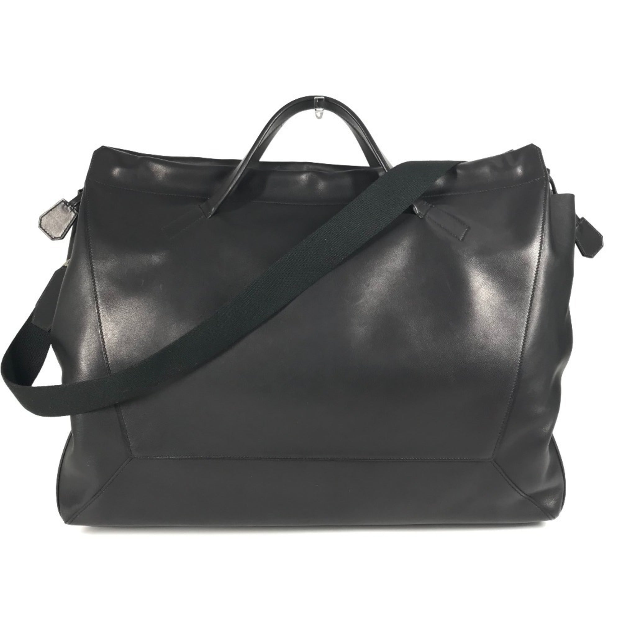 Hermes Black Swift Leather Boston Bag Handbag Shoulder Bag (Pre-Owned)