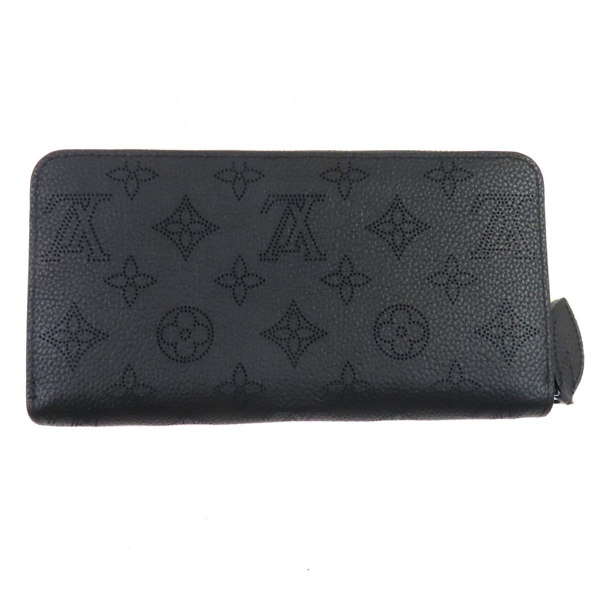 Louis Vuitton Mahina Noir Mahina Leather Long Wallet (Bi-Fold) (Pre-Owned)