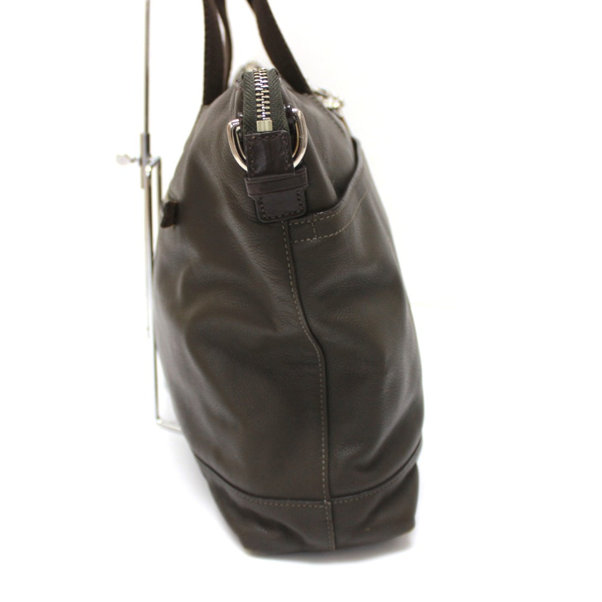 Coach Green Leather Tote Bag (Pre-Owned)
