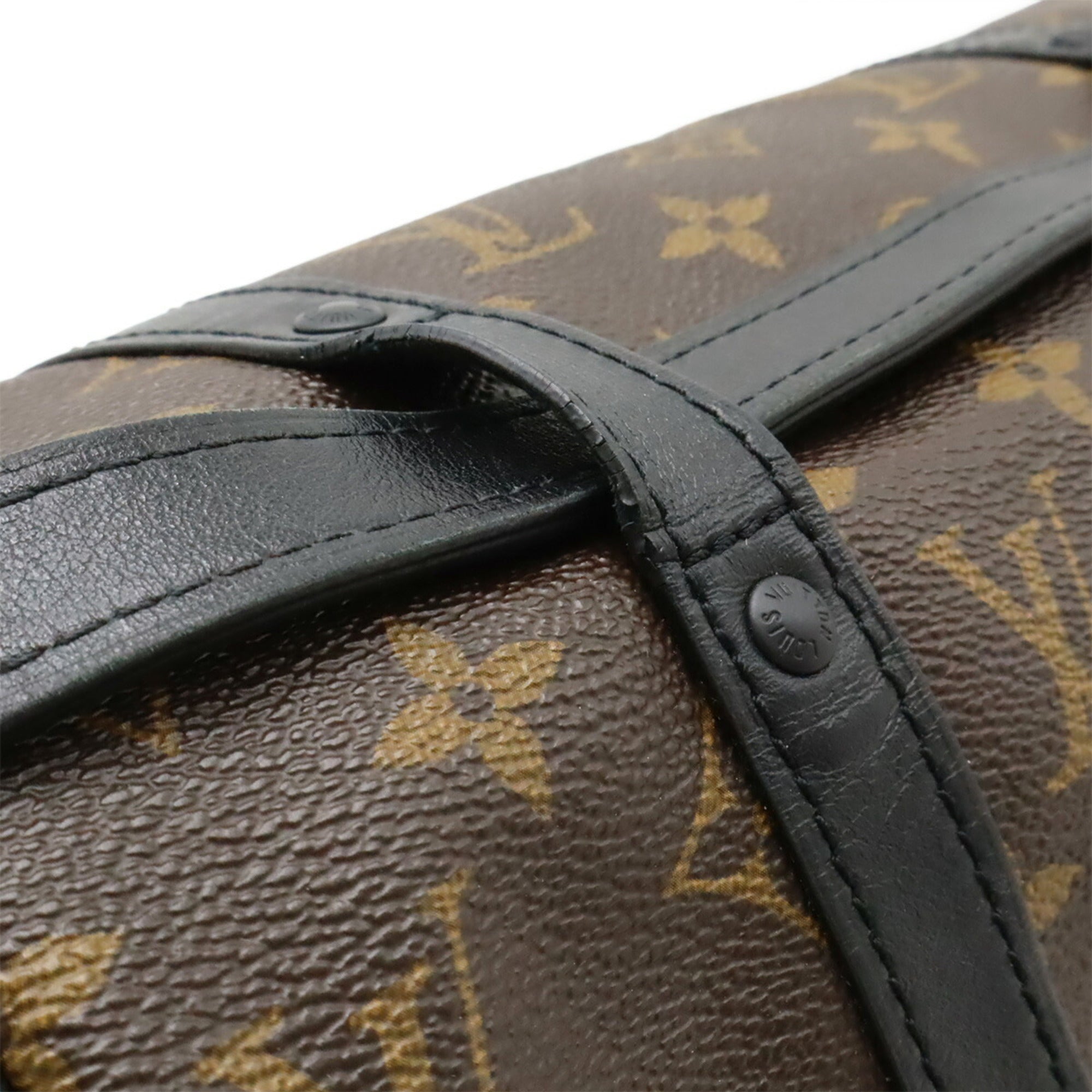 Louis Vuitton Black Brown Monogram Orange Monogram Shoulder Bag (Pre-Owned)