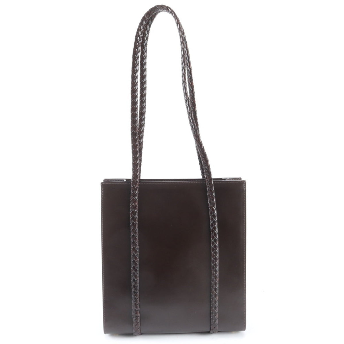 Bally Brown Leather Handbag Shoulder Bag Tote Bag (Pre-Owned)