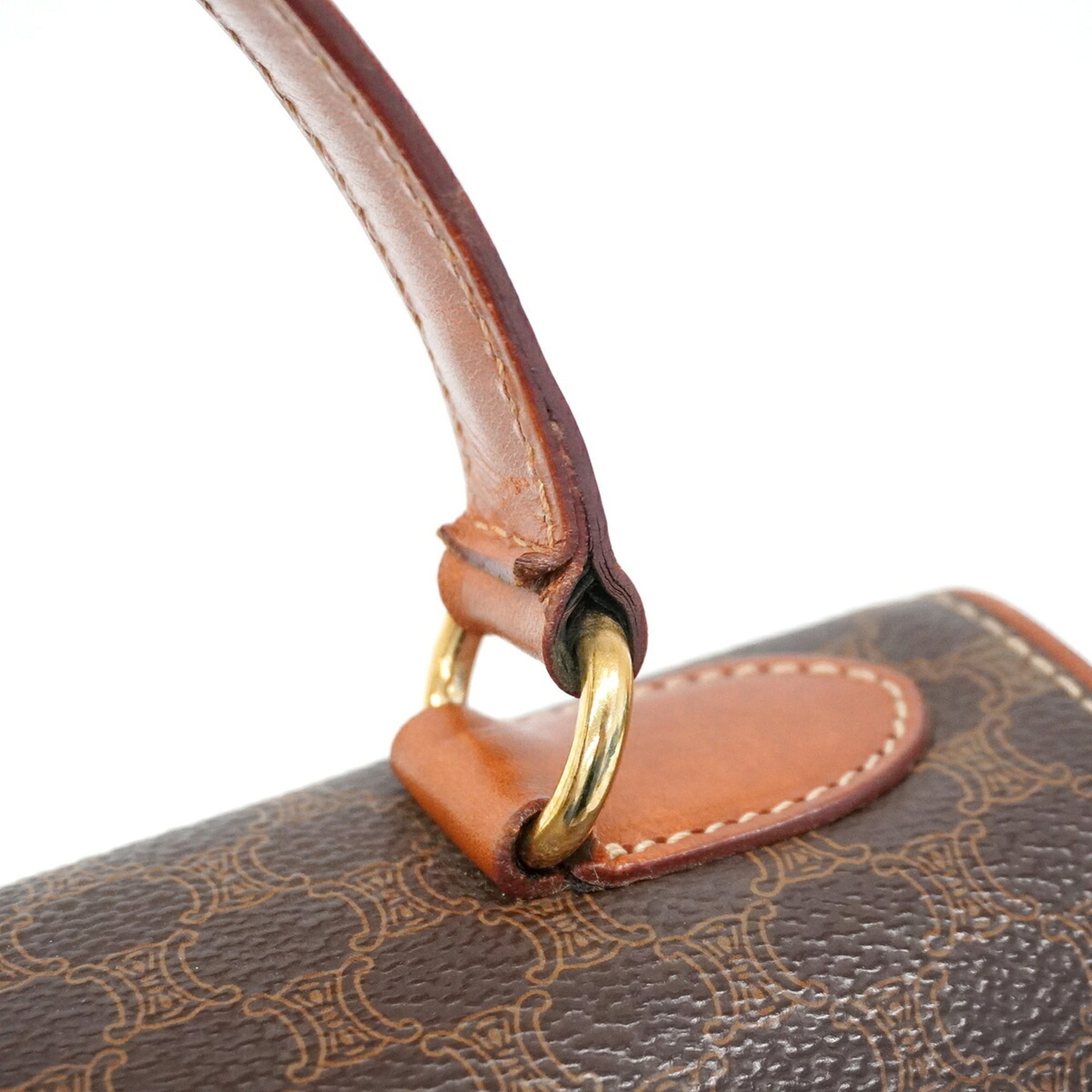 Celine Brown Pvc Handbag (Pre-Owned)