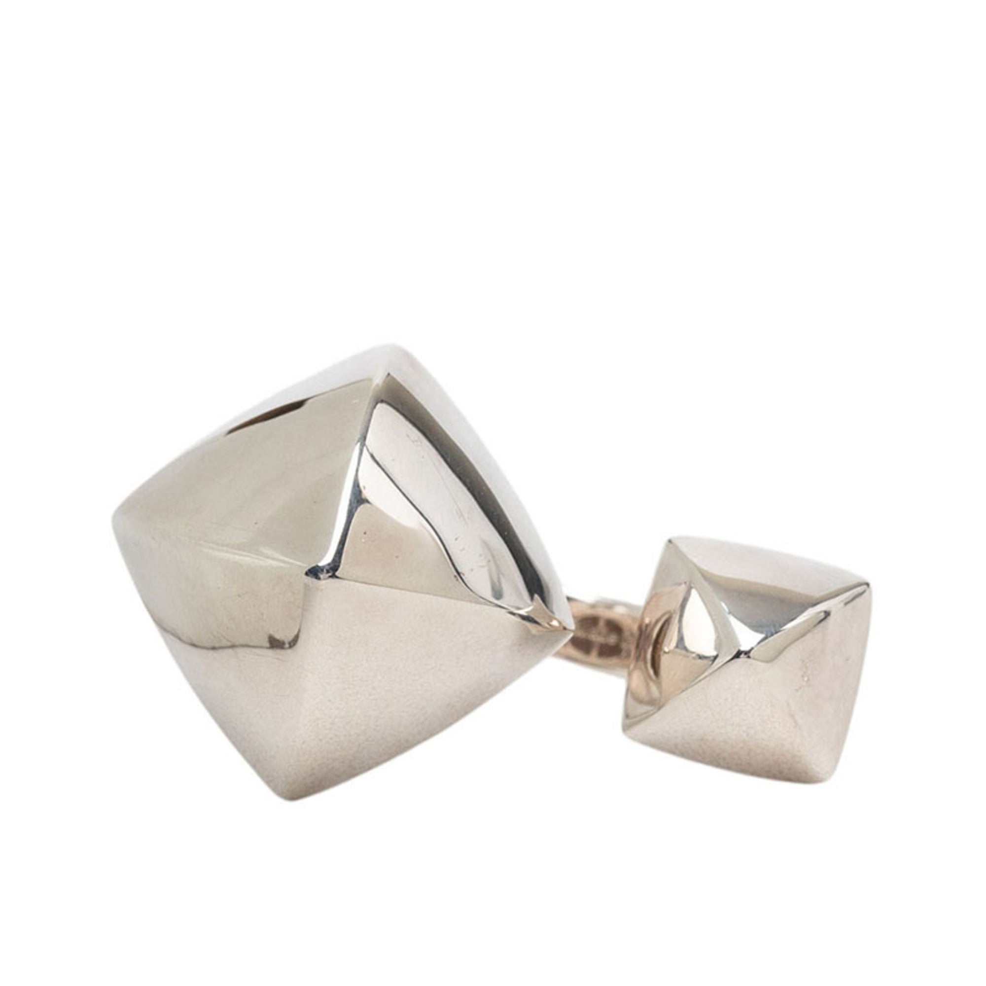 Hermes Silver 925 Band Ring (Pre-Owned)