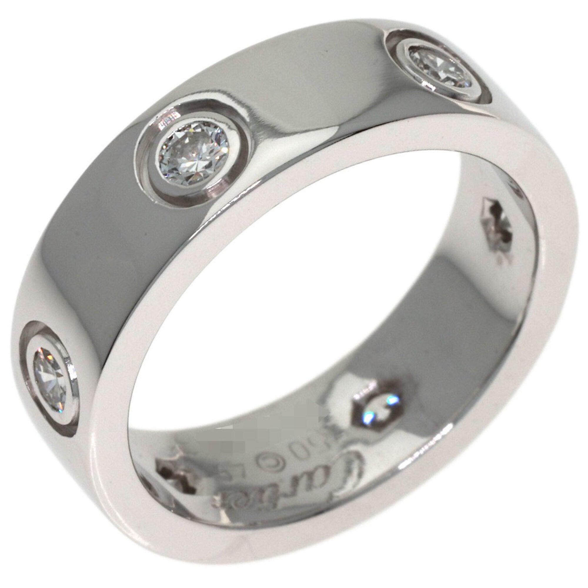 Cartier White Gold White Gold (18K) Band Ring (Pre-Owned)