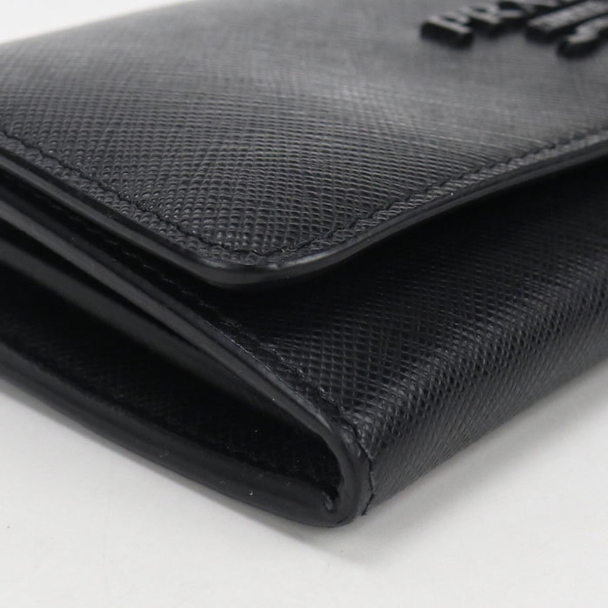Prada Black Leather Long Wallet (Bi-Fold) (Pre-Owned)