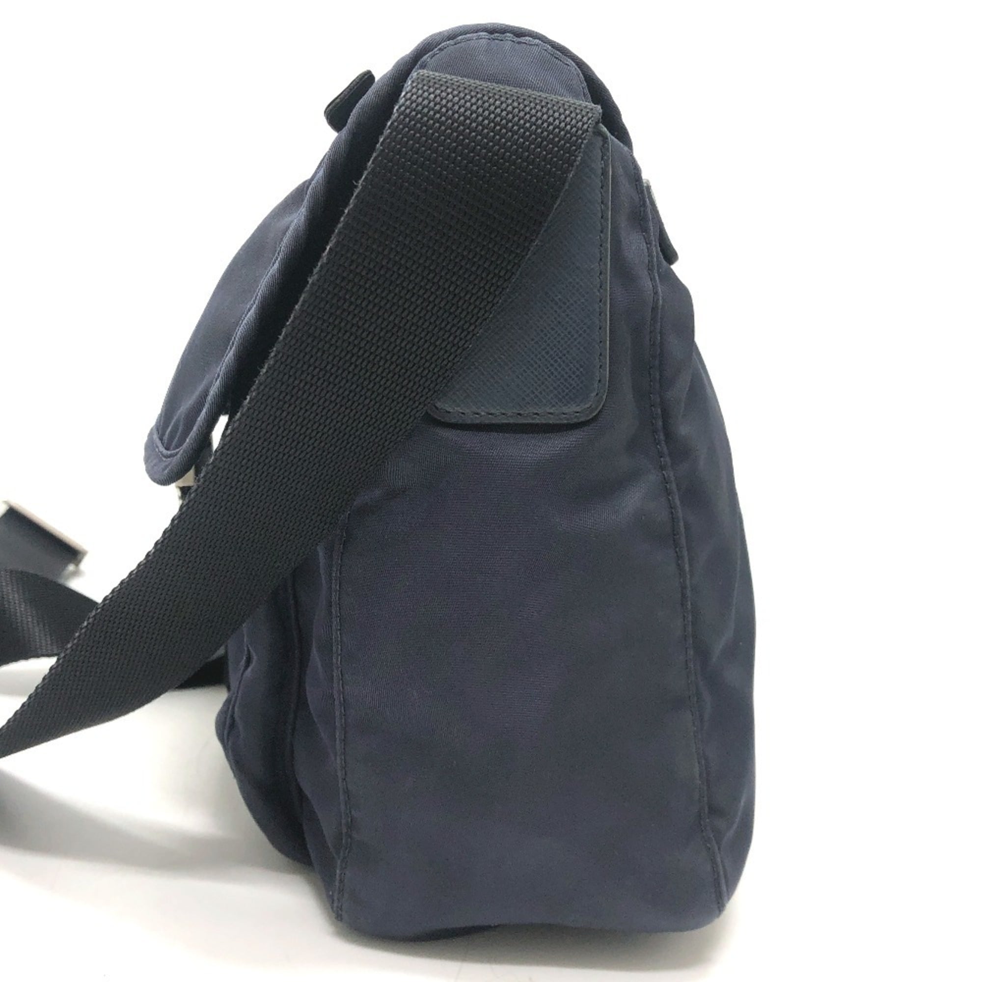 Prada Navy Nylon Shoulder Bag (Pre-Owned)
