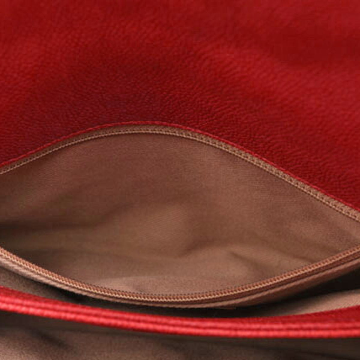 Chanel Red Color Caviar Leather Shoulder Bag (Pre-Owned)