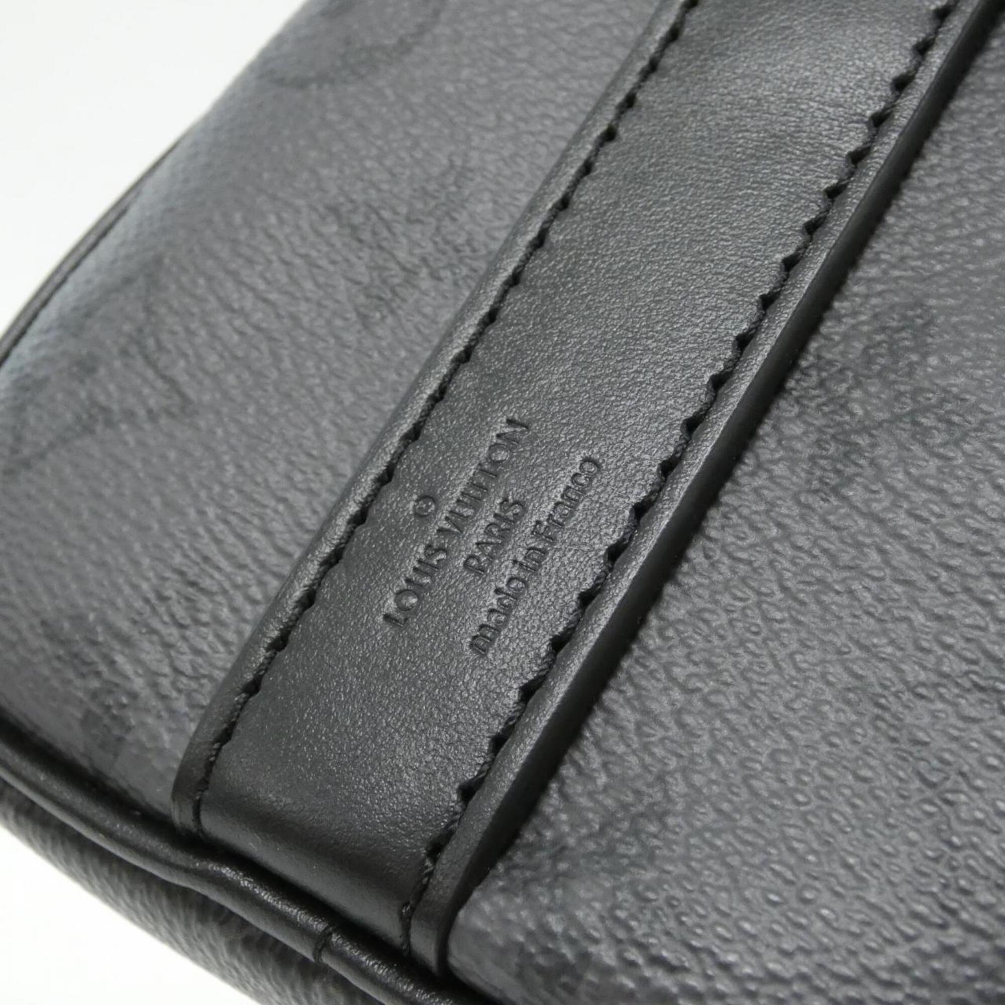 Louis Vuitton Black Gris Coated Canvas Boston Bag (Pre-Owned)