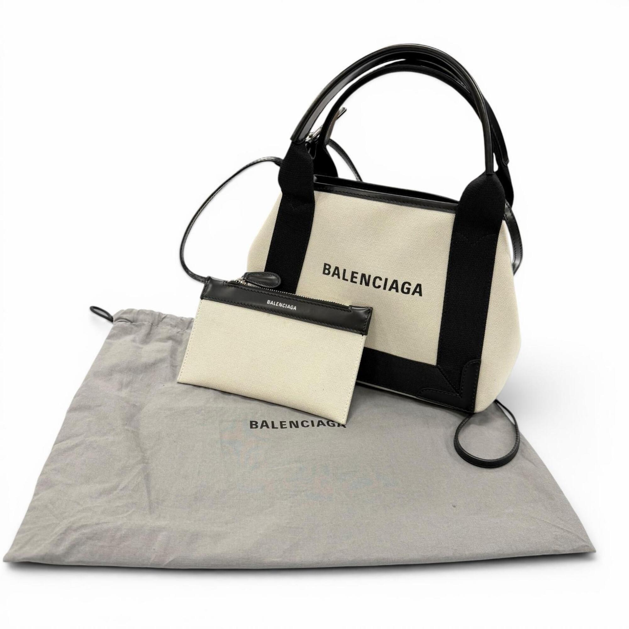 Balenciaga Black Canvas Leather Shoulder Bag (Pre-Owned)