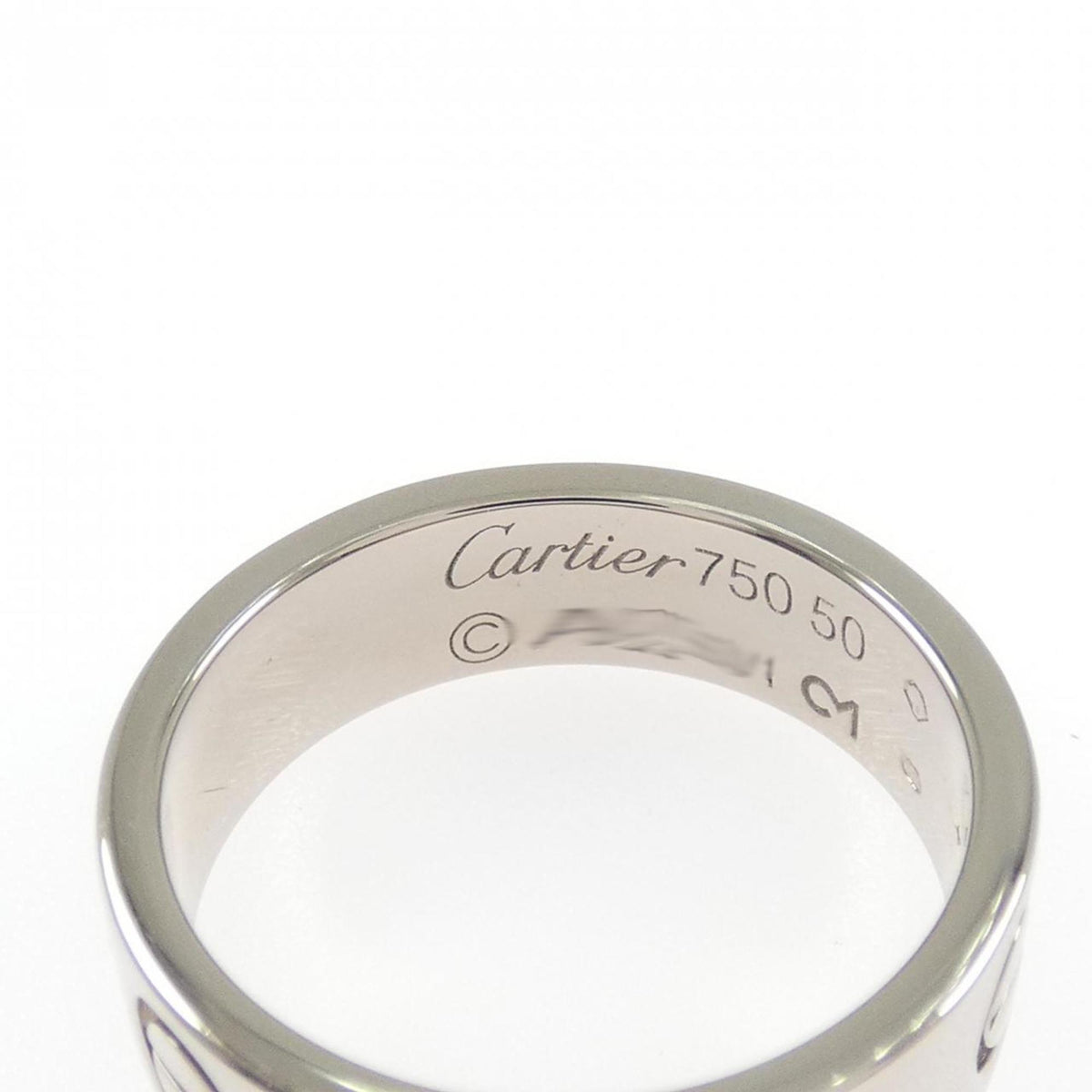 Cartier White Gold White Gold (18K) Band Ring (Pre-Owned)