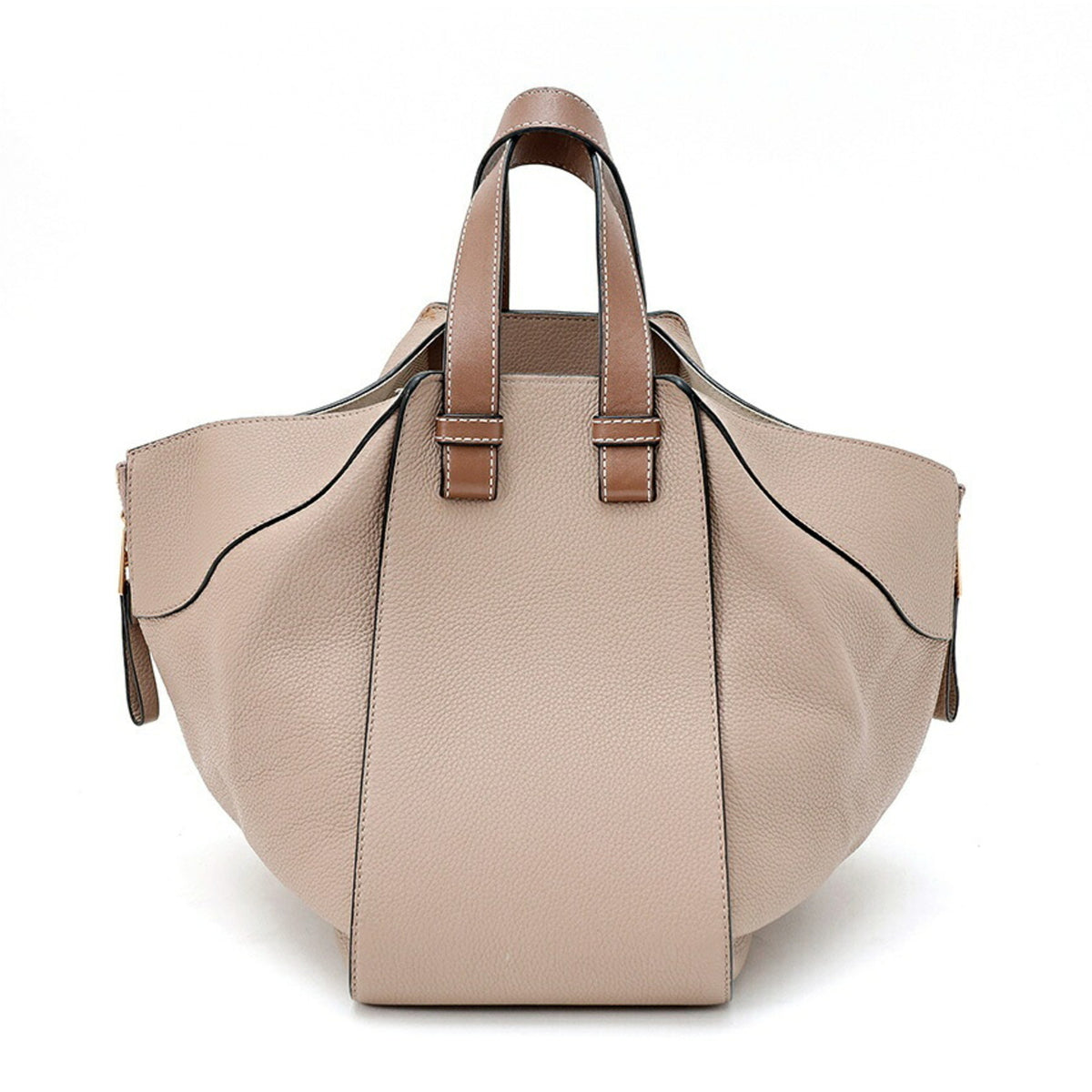 Loewe Grayish Sand Leather Shoulder Bag (Pre-Owned)