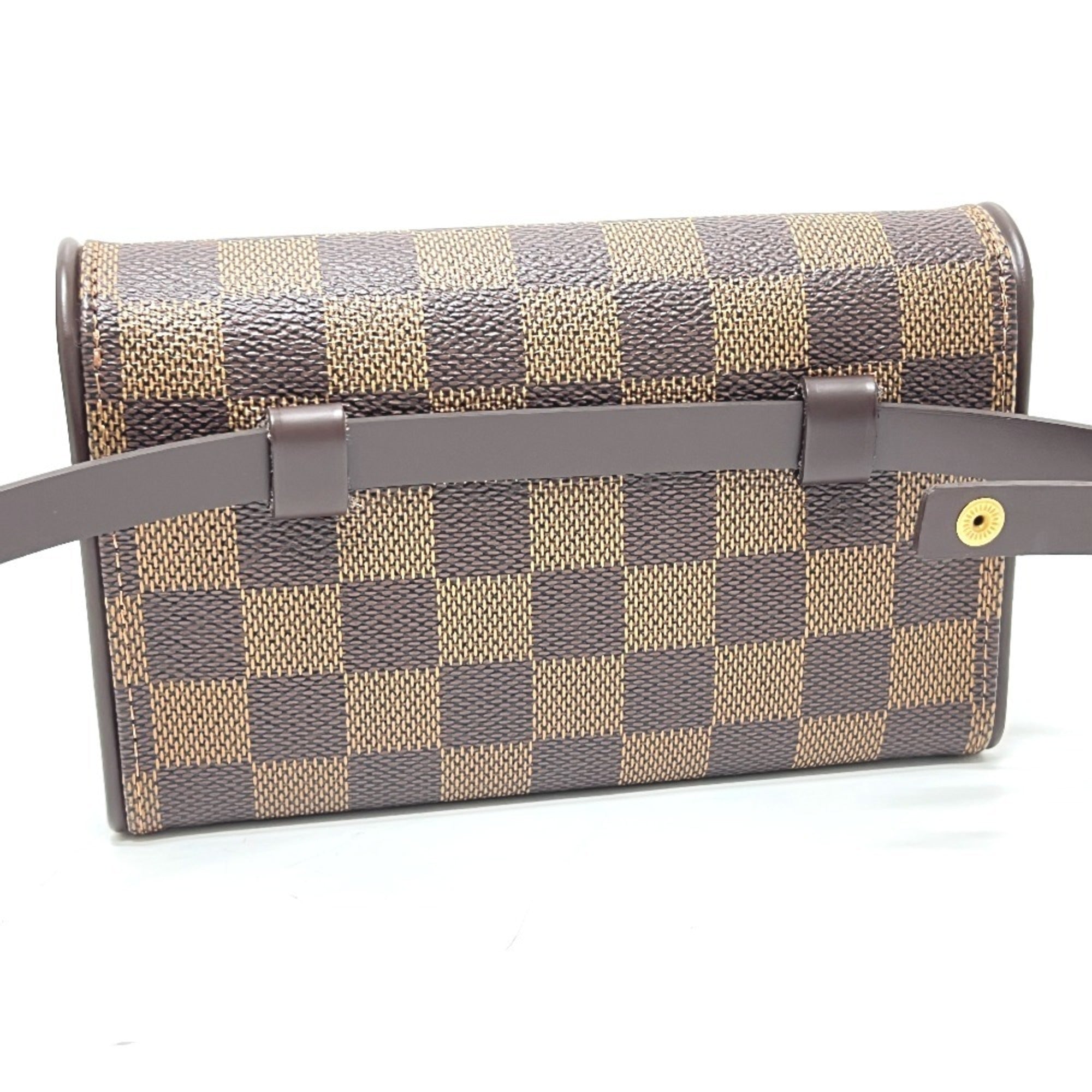 Louis Vuitton Brown Ebene Damier Canvas Pochette Sling Bag (Pre-Owned)