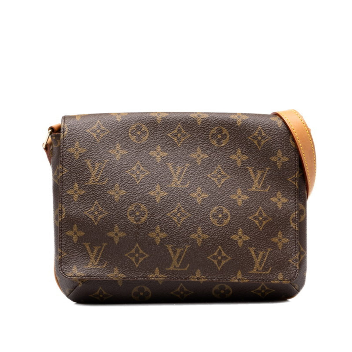 Louis Vuitton Brown Pvc Leather Shoulder Bag (Pre-Owned)