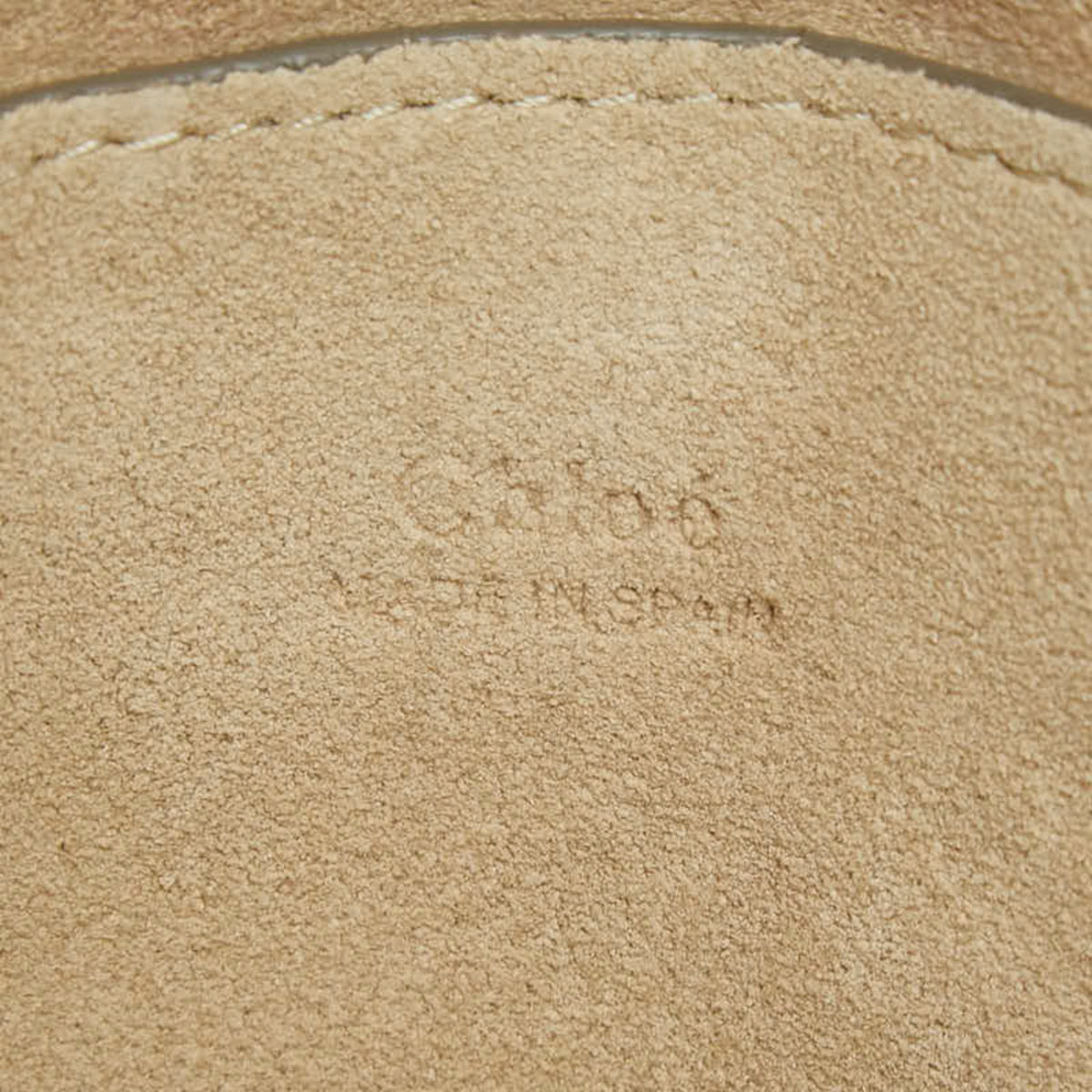Chloé Gray Beige Leather Suede Shoulder Bag (Pre-Owned)