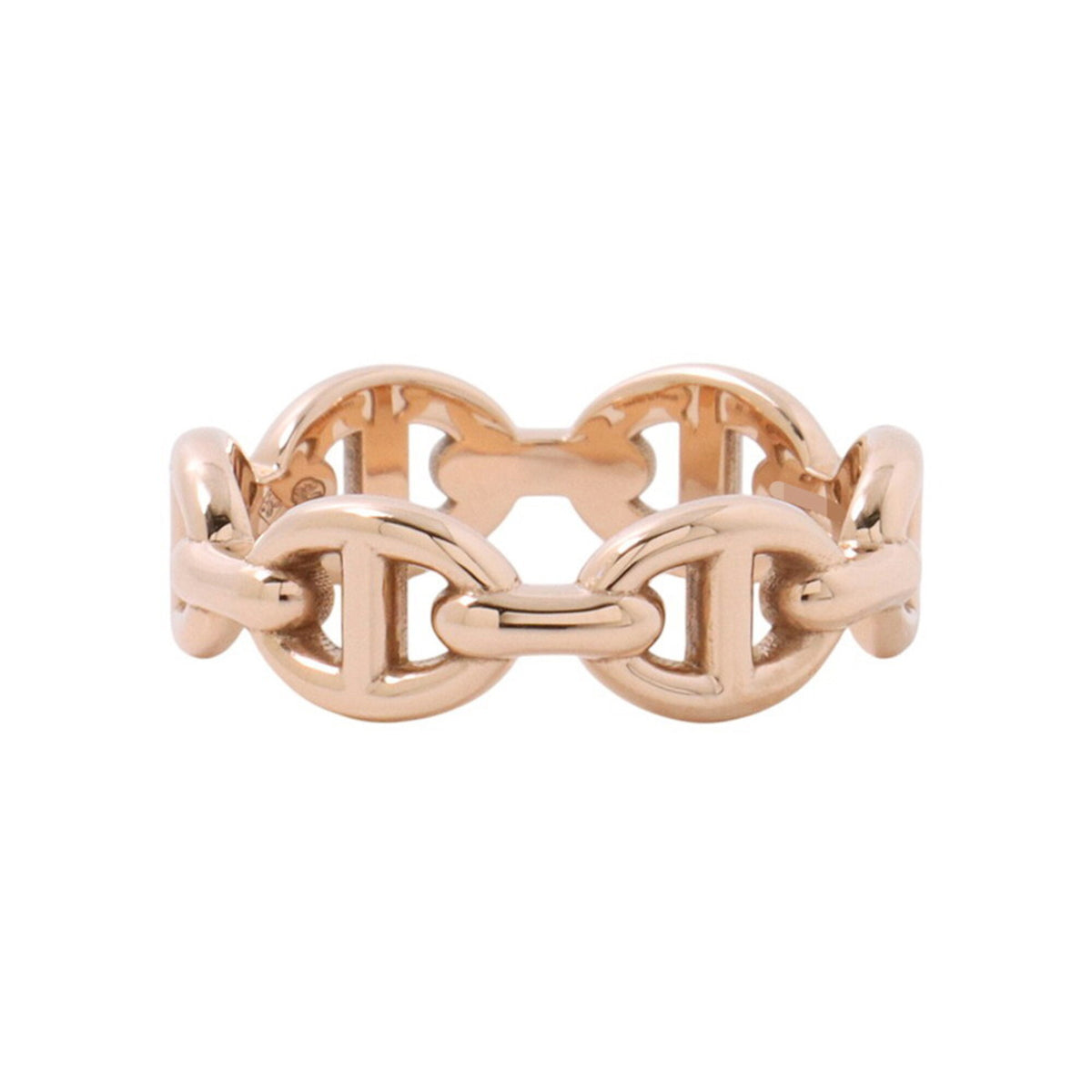 Hermes Pink Gold (18K) Band Ring (Pre-Owned)