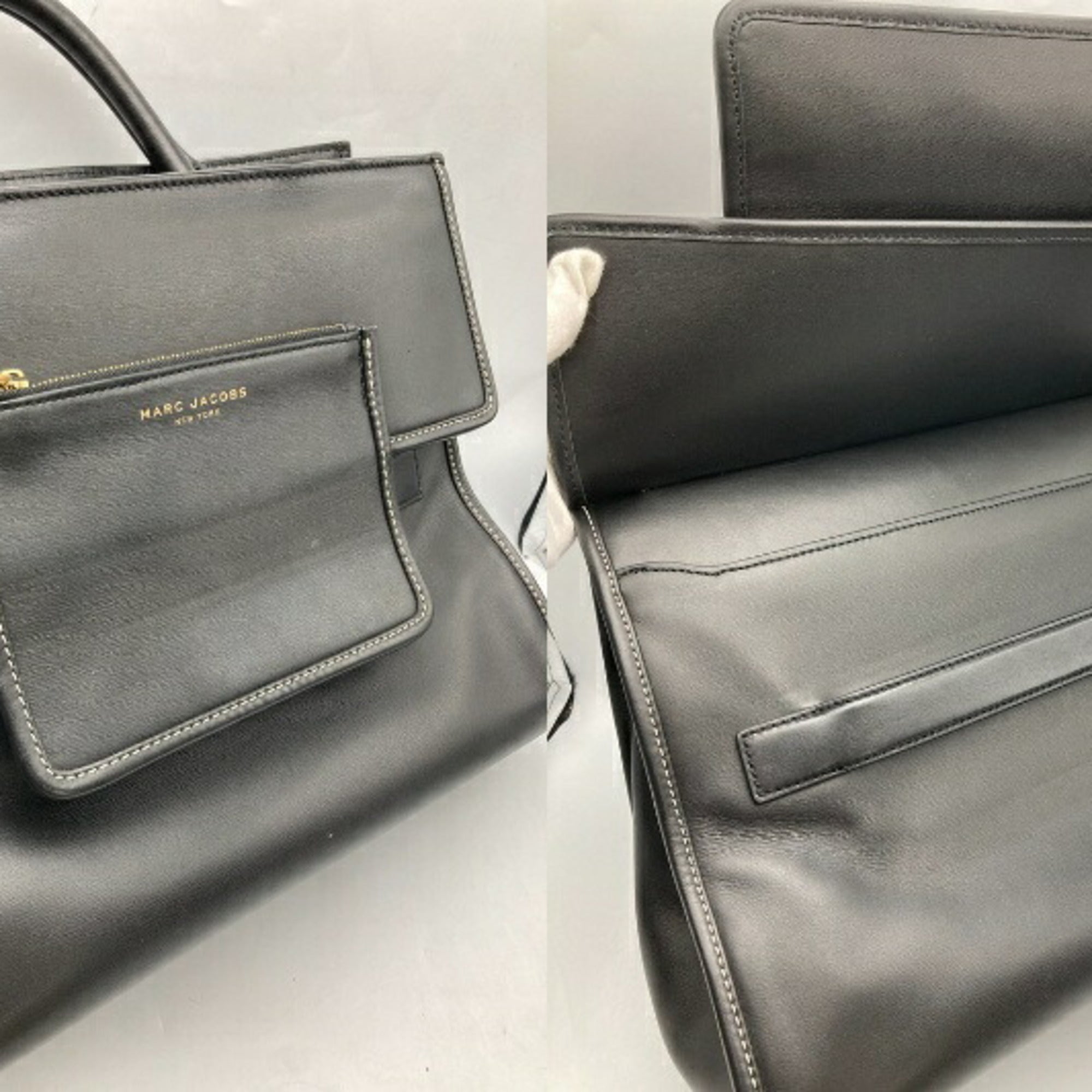 Marc Jacobs Black Leather Shoulder Bag (Pre-Owned)