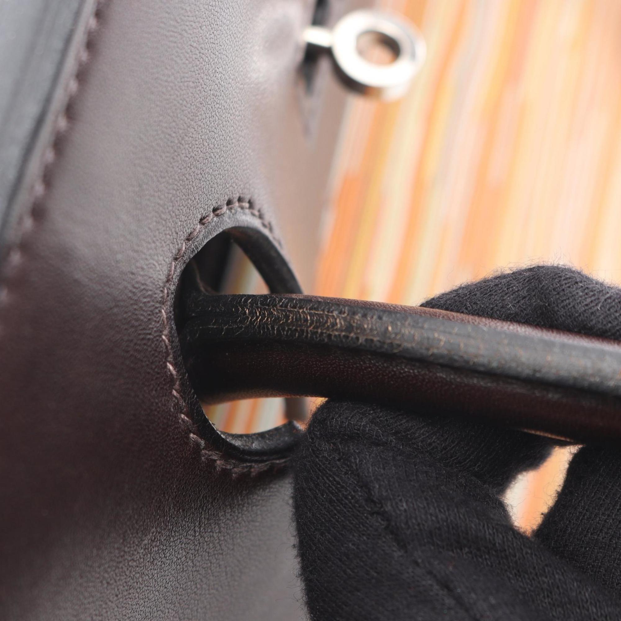Hermes Brown Multi-Color Leather Handbag (Pre-Owned)