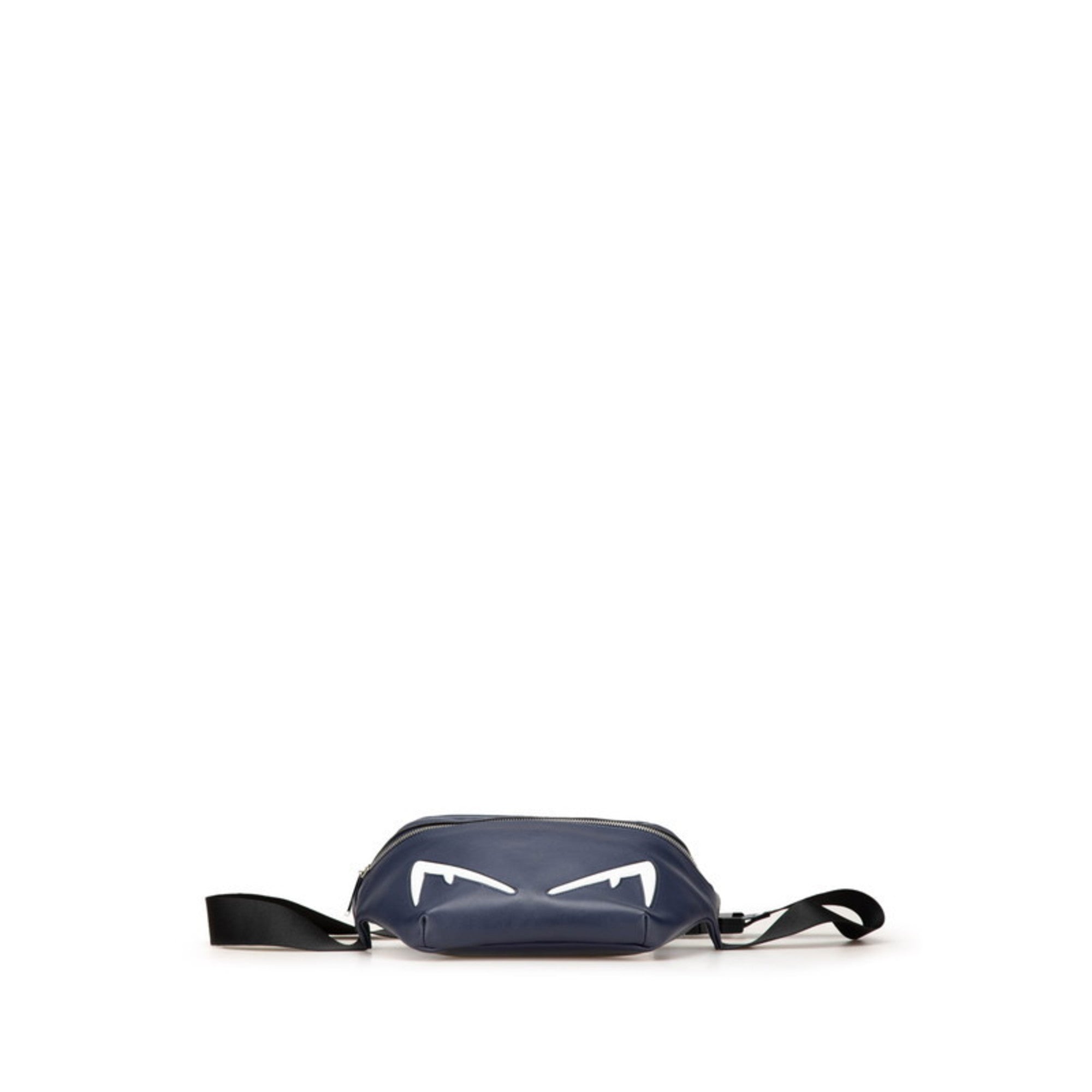 Fendi Navy Leather Fanny Pack (Pre-Owned)