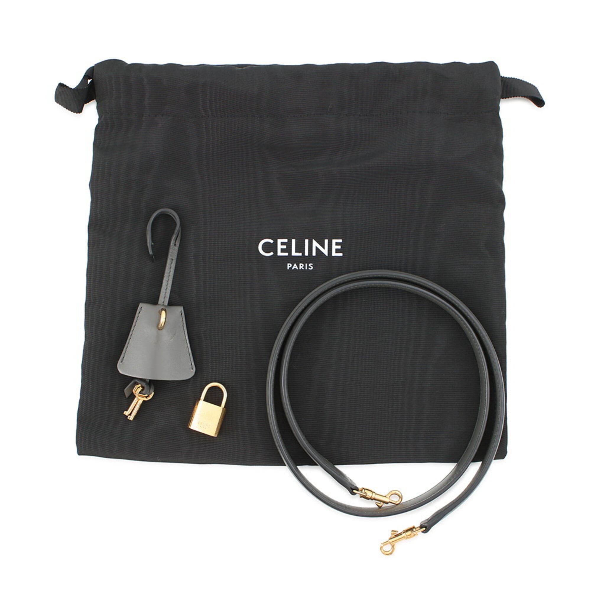 Celine Gray Leather Handbag (Pre-Owned)