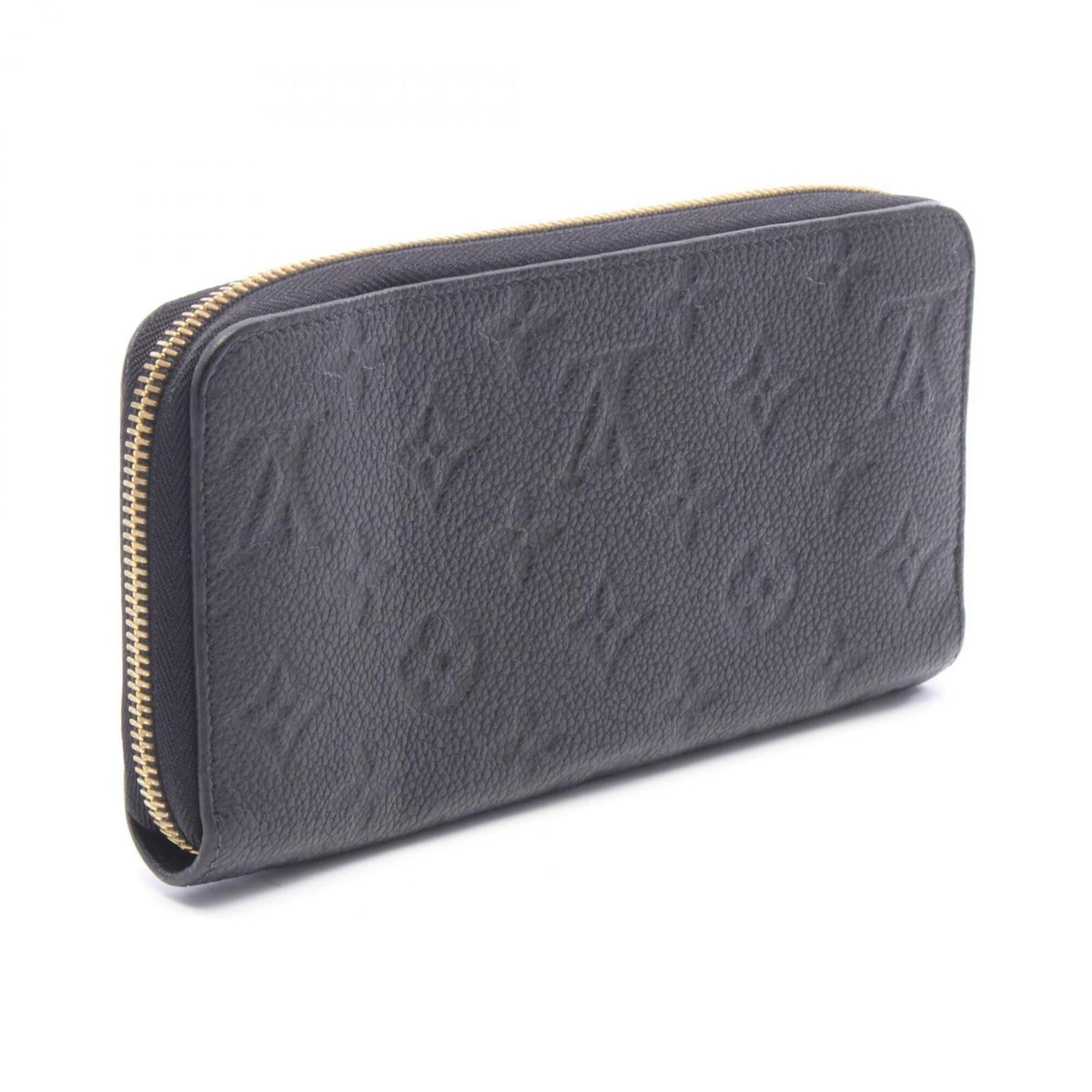 Louis Vuitton Black Noir Monogram Empreinte Long Wallet (Bi-Fold) (Pre-Owned)