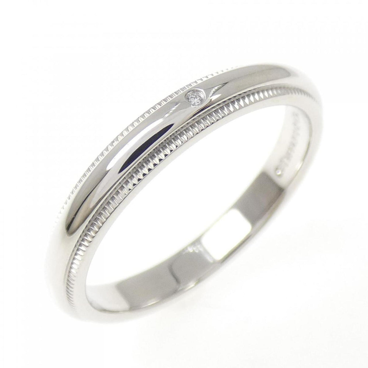 Tiffany Silver Platinum 950 Band Ring (Pre-Owned)