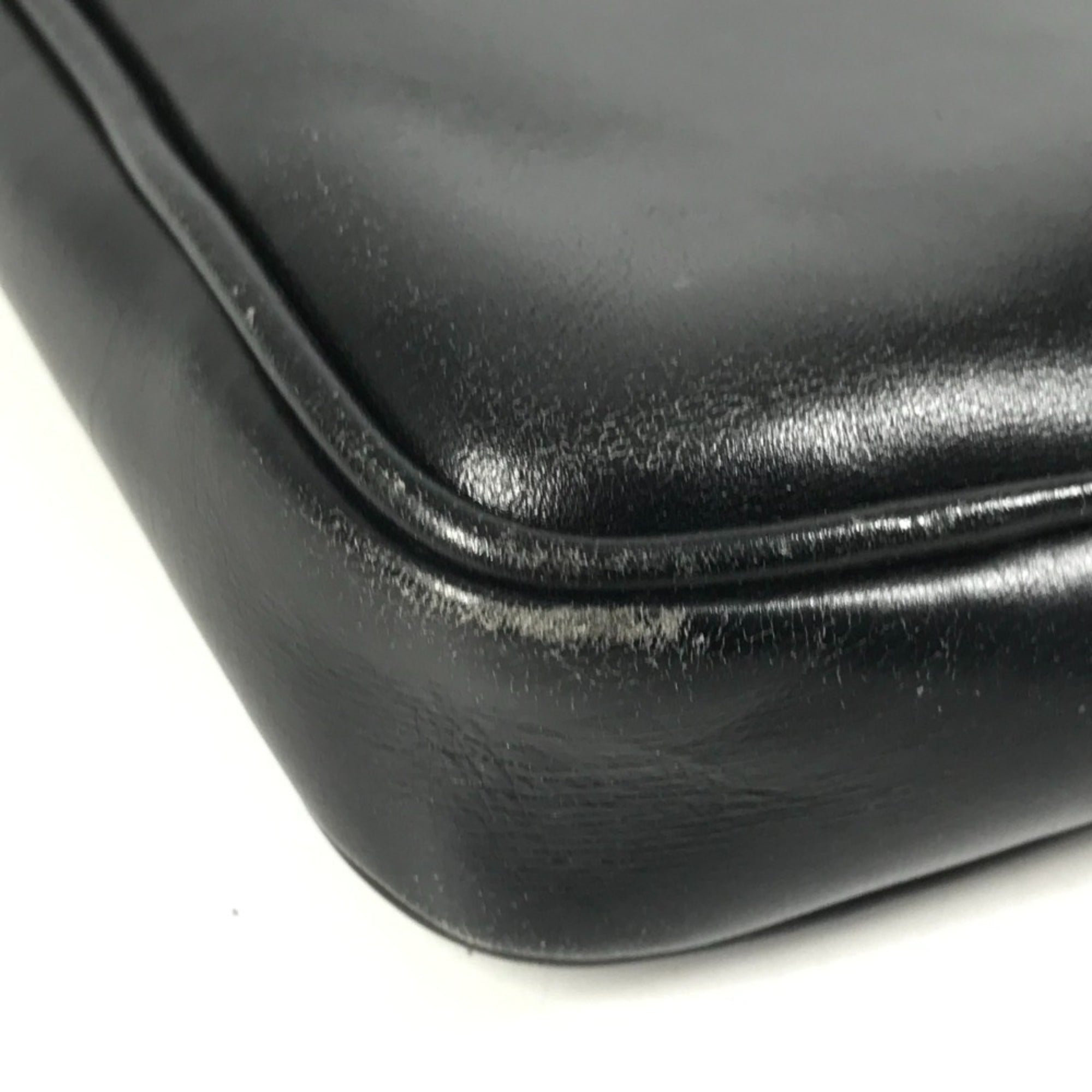 Gucci Black Leather Pochette Shoulder Bag (Pre-Owned)