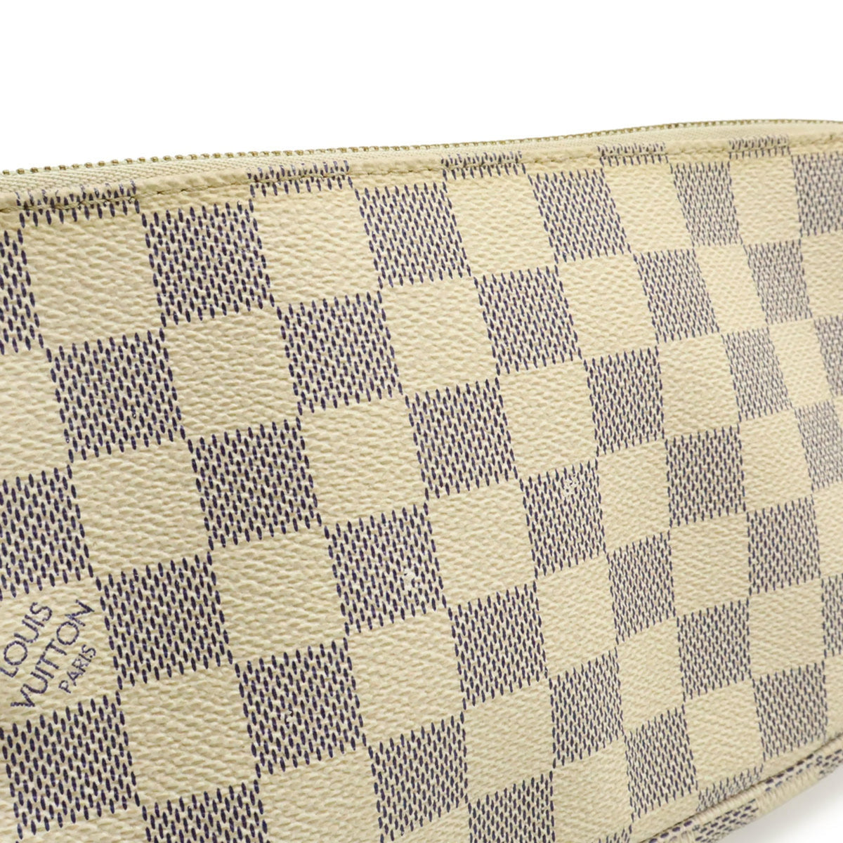 Louis Vuitton Damier Azur Ivory Damier Azur Handbag Pochette (Pre-Owned)