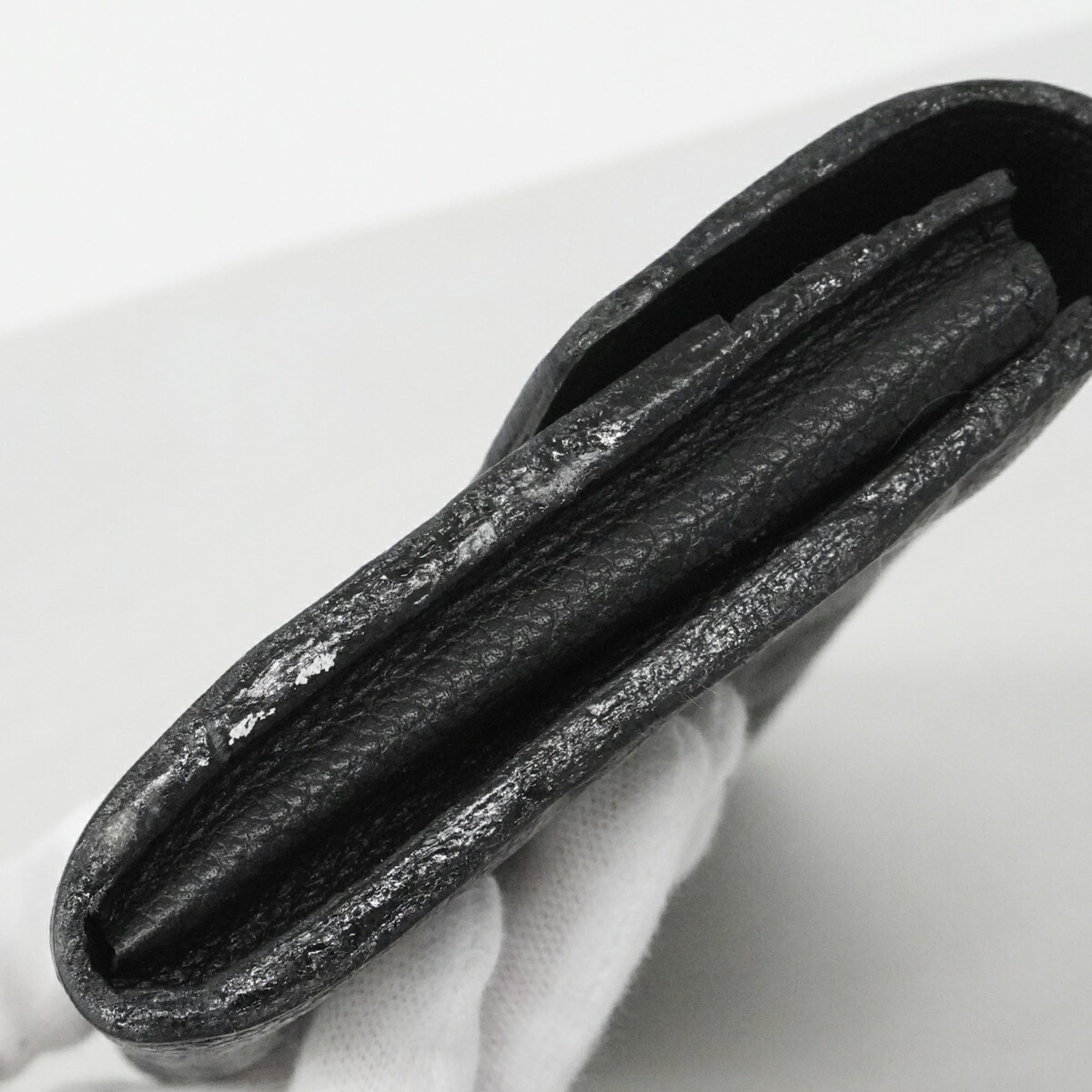 Louis Vuitton Noir Long Wallet (Bi-Fold) (Pre-Owned)