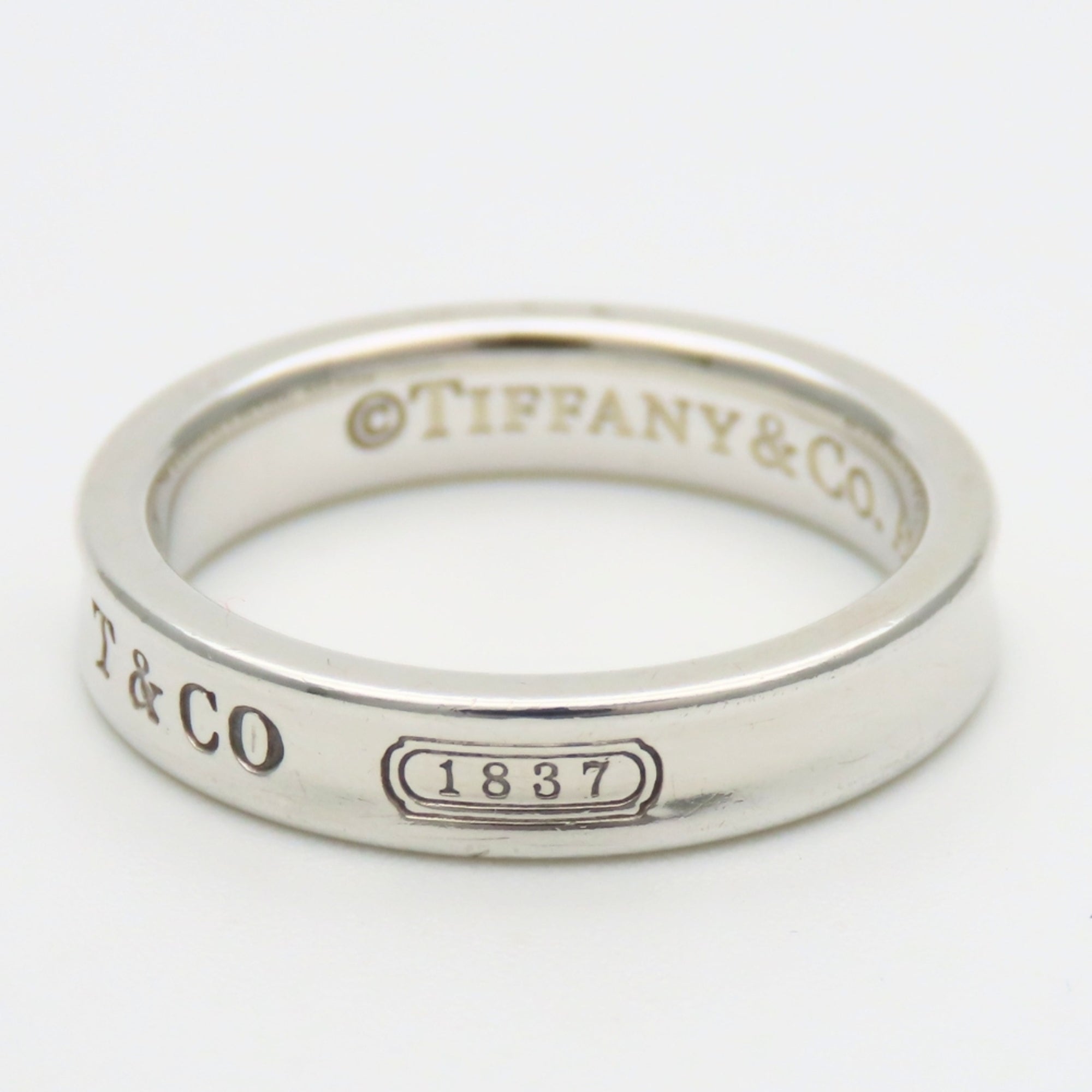 Tiffany Silver Silver 925 Band Ring (Pre-Owned)