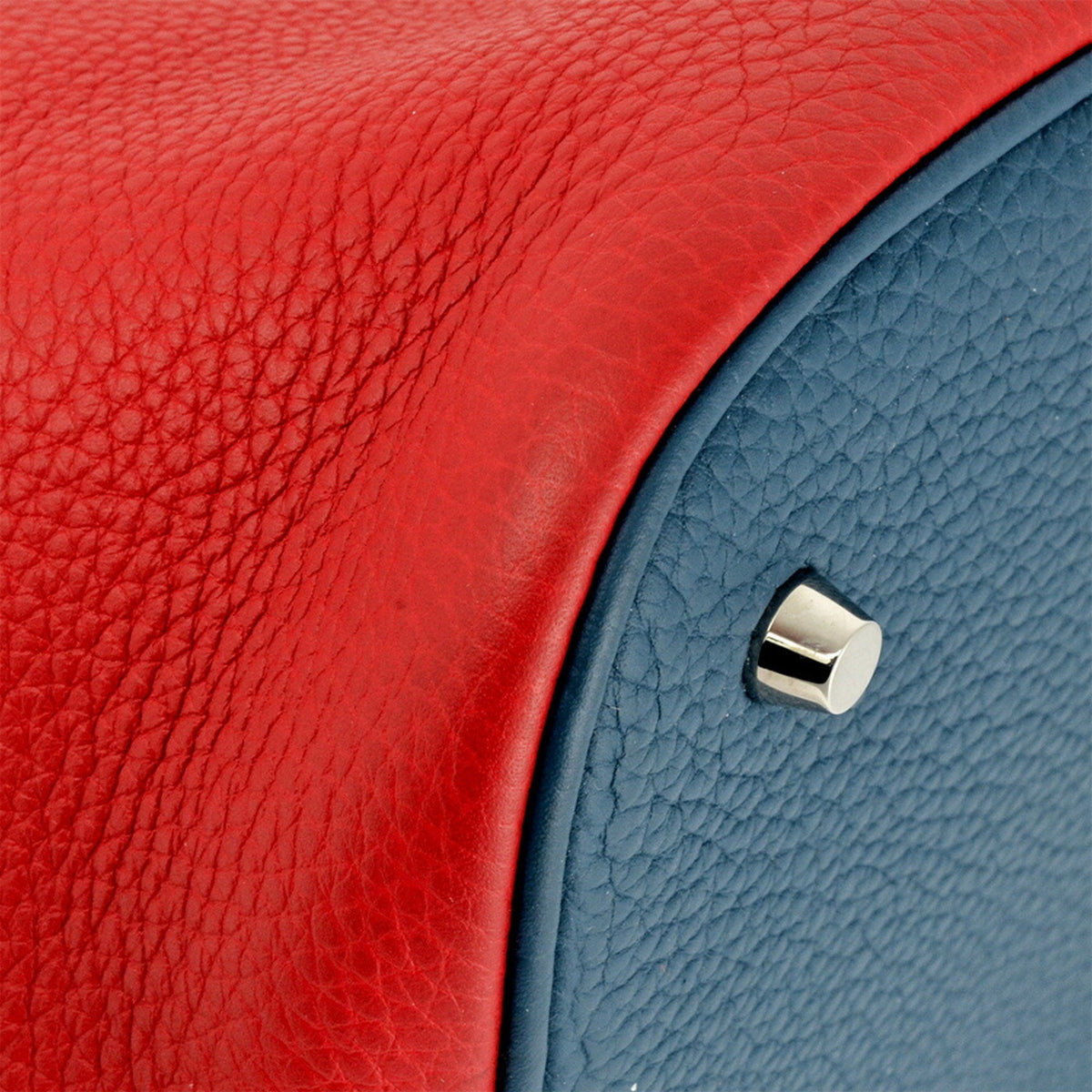 Hermes Picotin Rouge Casaque Taurillon Clemence Leather Handbag (Pre-Owned)