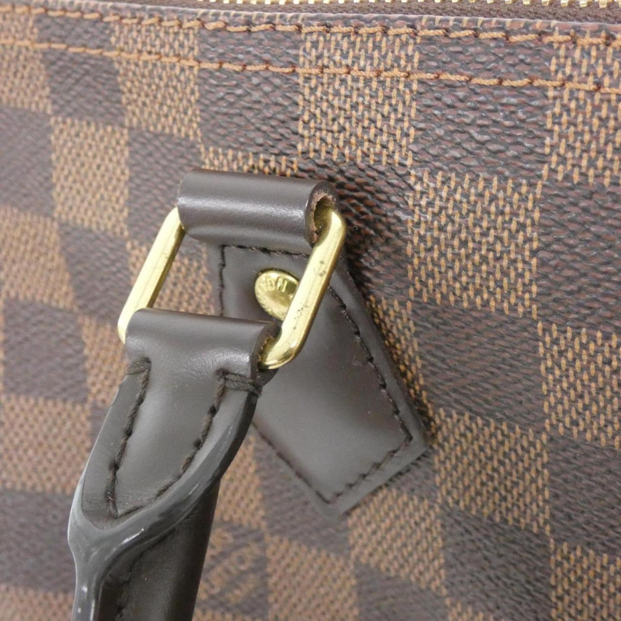 Louis Vuitton Damier Canvas Ebene Coated Canvas Boston Bag (Pre-Owned)