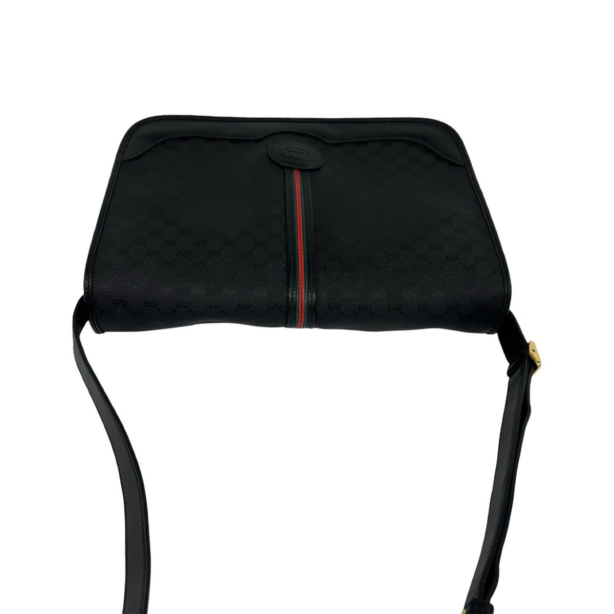 Gucci Black Leather Pvc Pochette Shoulder Bag (Pre-Owned)