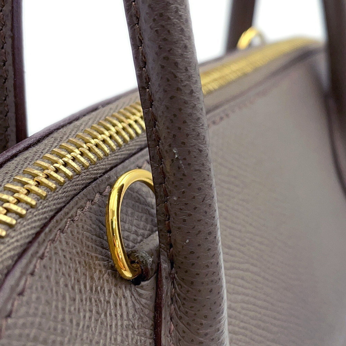 Hermes Bolide Etain Epsom Leather Handbag Shoulder Bag (Pre-Owned)