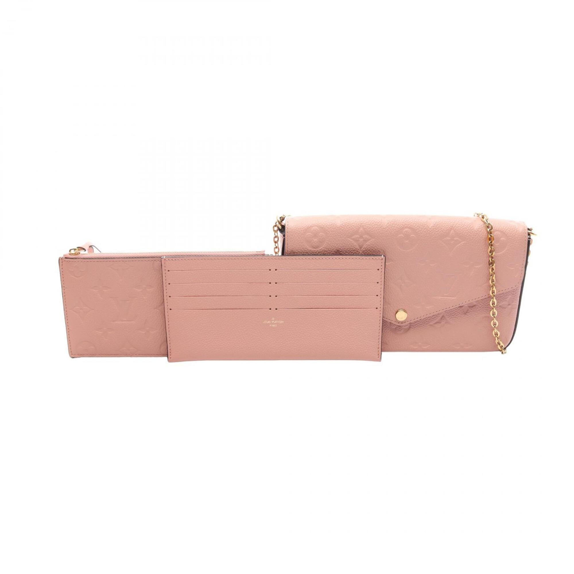 Louis Vuitton Pink Rose Poudre Monogram Empreinte Handbag Pochette Pouch Shoulder Bag (Pre-Owned)