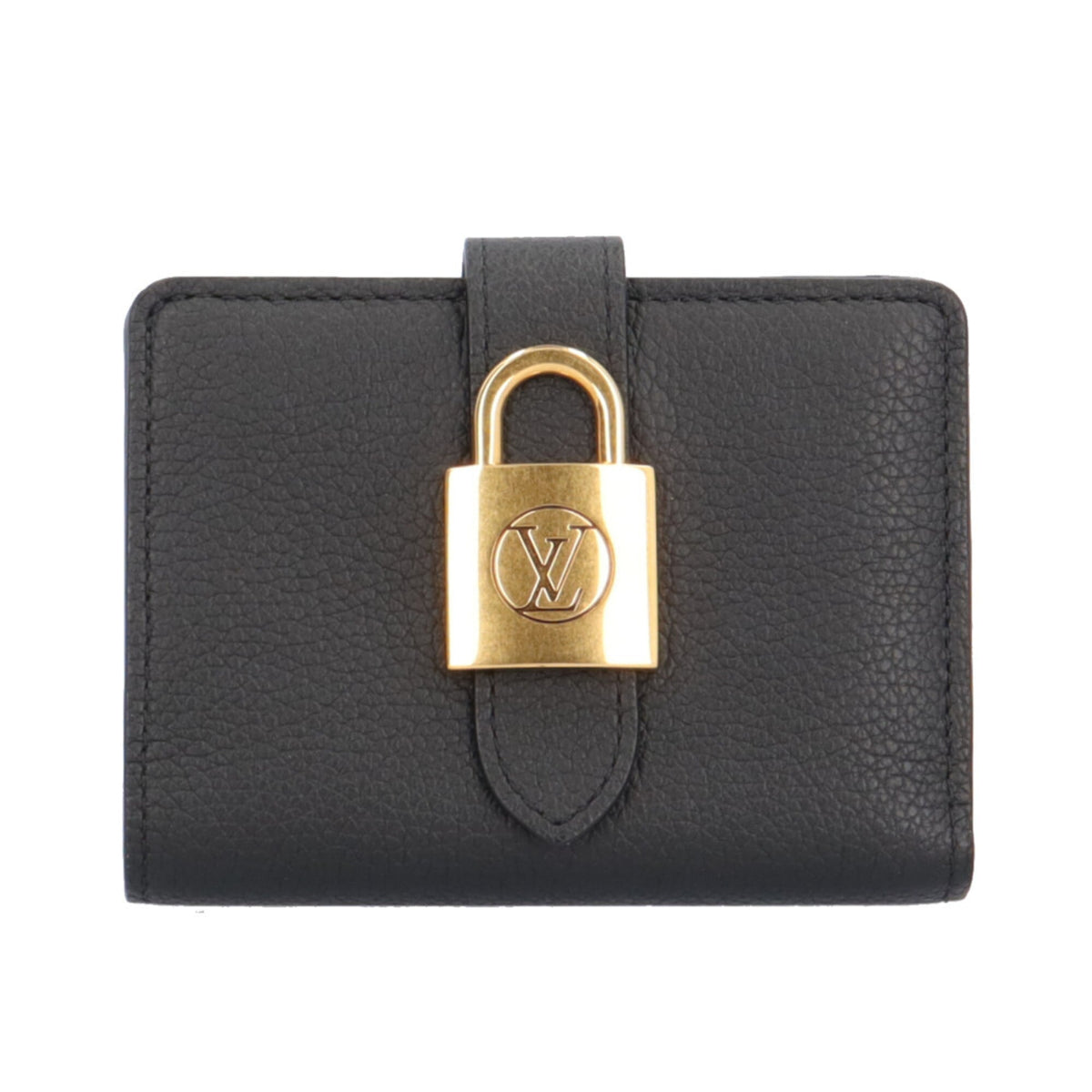 Louis Vuitton Black Noir Leather Wallet (Bi-Fold) (Pre-Owned)